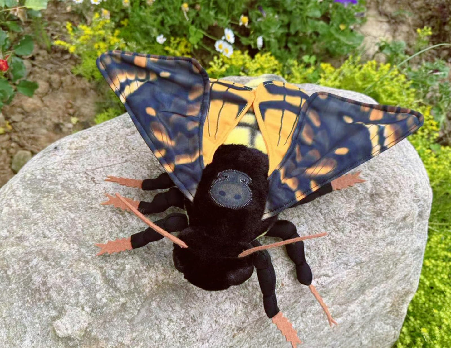 Death's-Head Hawkmoth Plush Toy, Large Death Hawk Moth Stuffed Animals