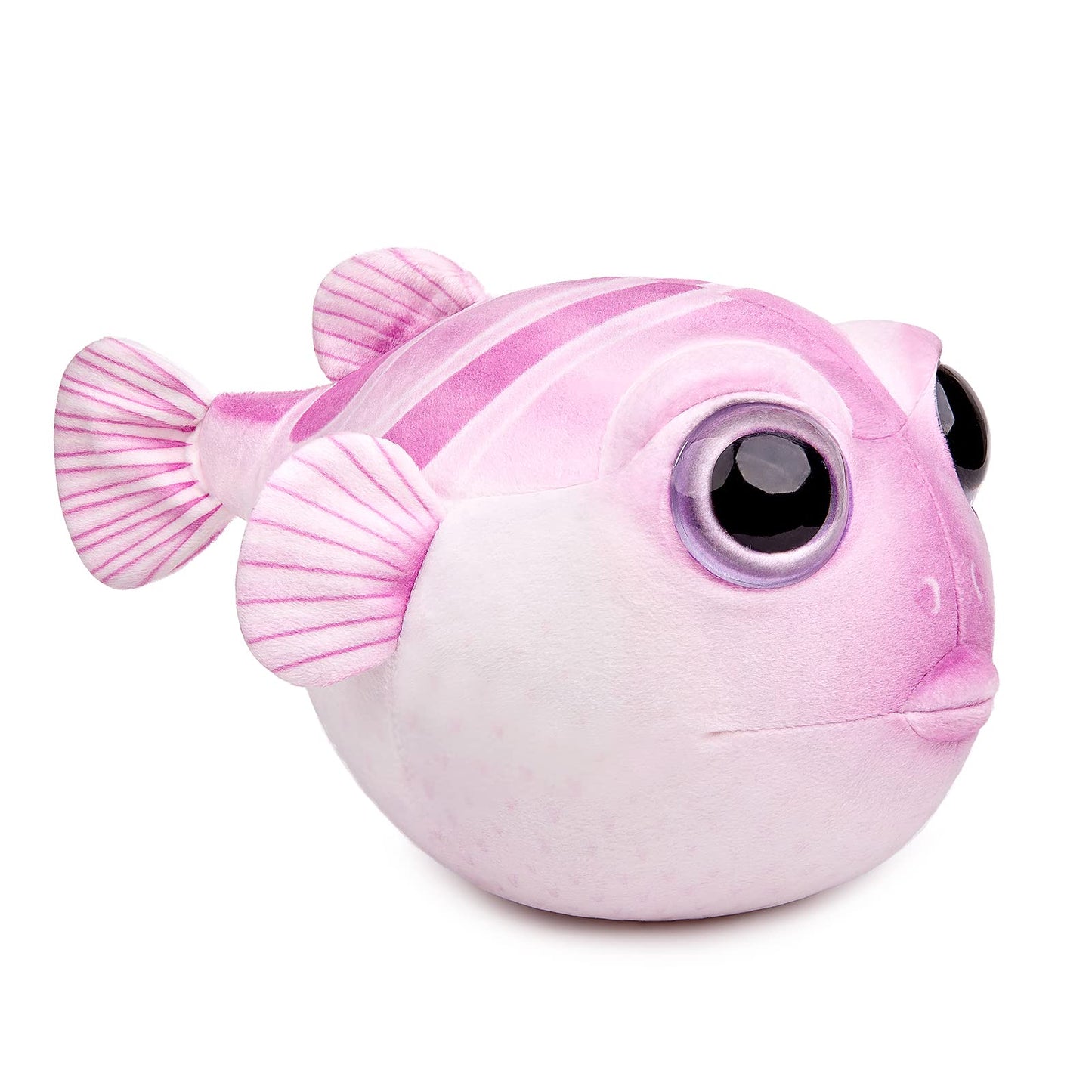 Cute Pufferfish Plush toy, Soft Lifelike 10inch Pink Pufferfish Stuffed Animal