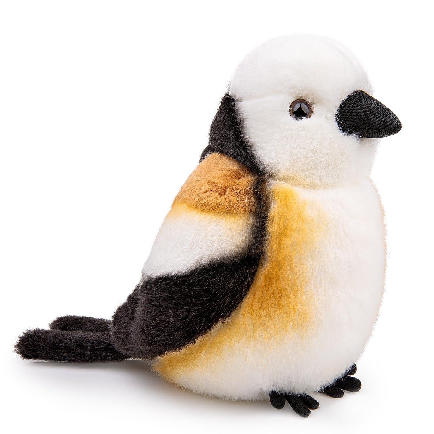 Long Tailed Tit Bird Plush Toy, Cute Long Tailed Tit Bird Stuffed Animals Keychain Toy