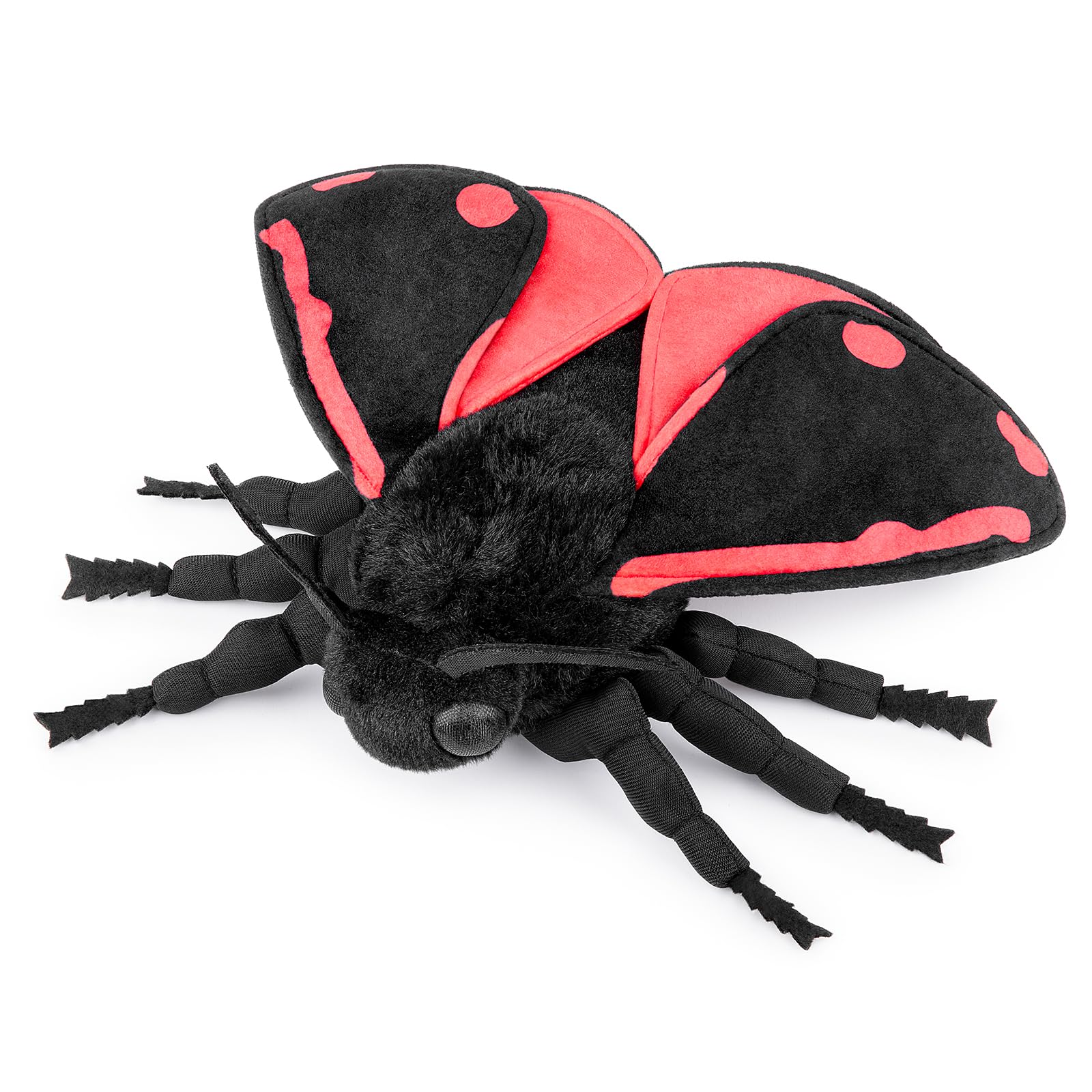 Cinnabar Moth Plush Toy, Lifelike Cinnabar Moth Stuffed Animals