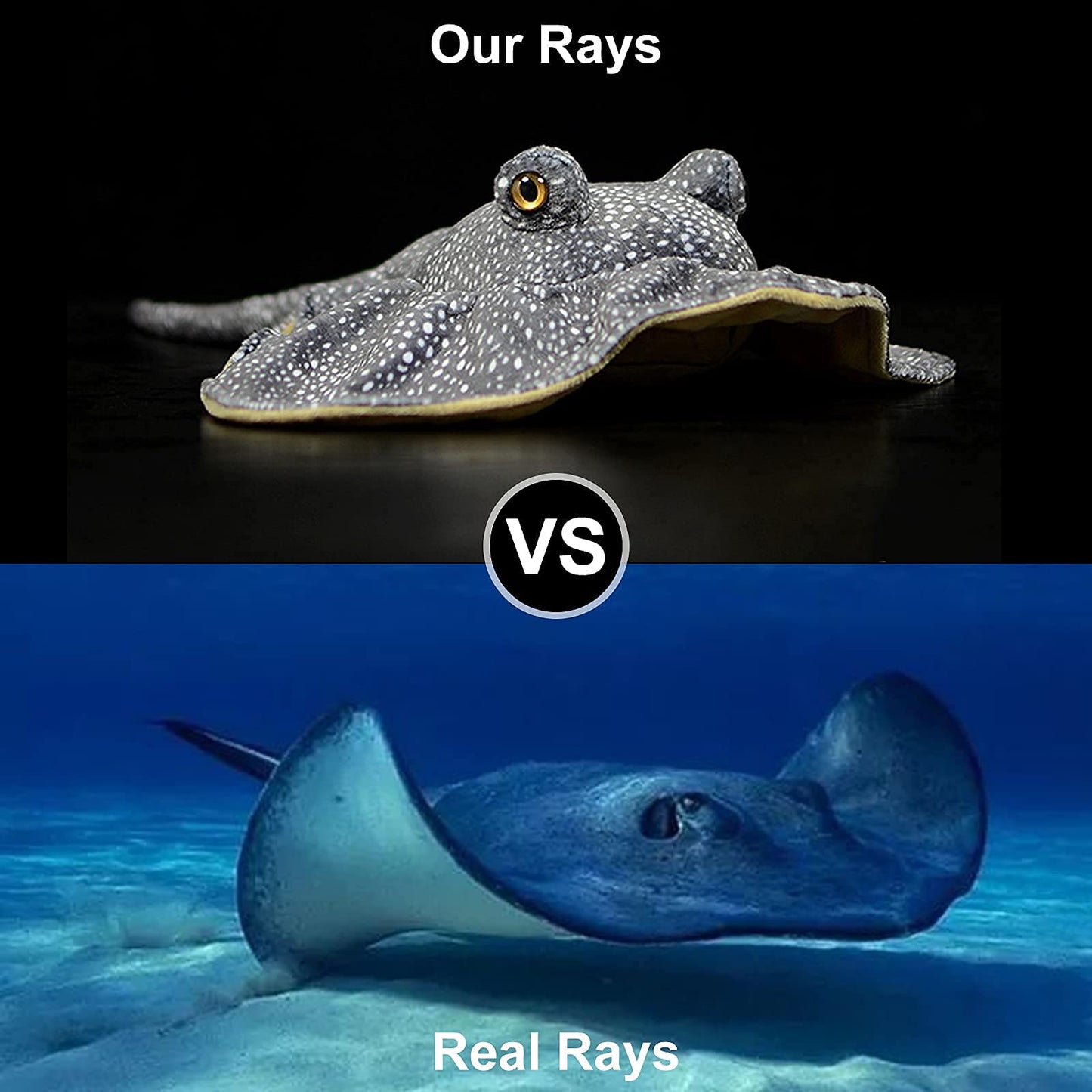 Simulation Stingray Fish Plush Toys Stuffed Animal