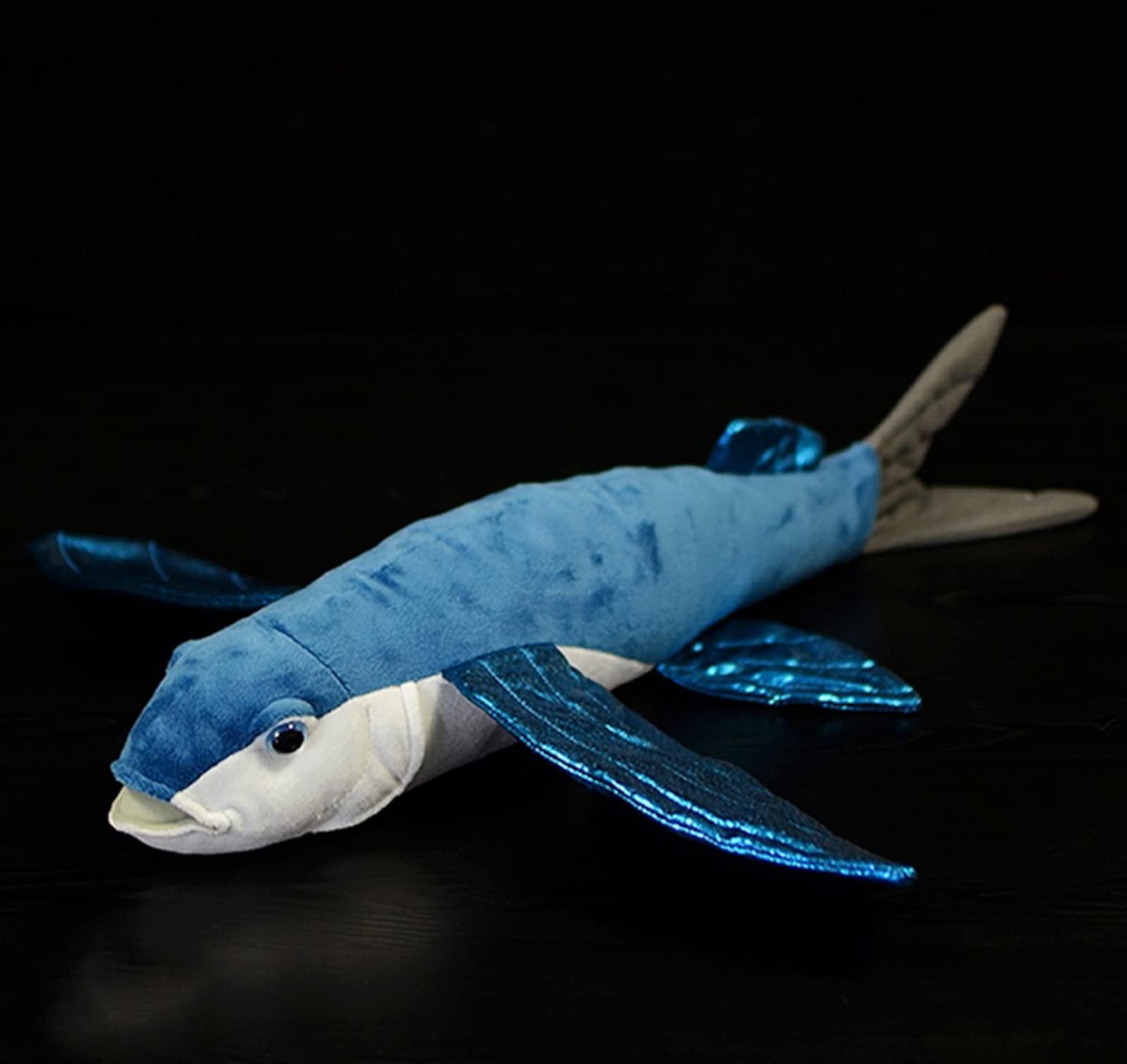 Realistic Flying Fish Stuffed Animals, Simulation Blue Lifelike Flying Fish Plush Toy