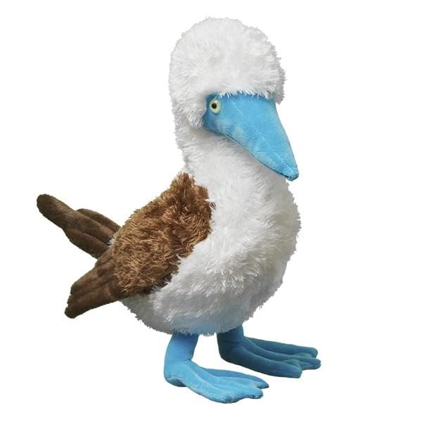 Simulation Blue Footed Booby Plush Toy, Soft and Cute Blue Footed Booby Stuffed Animal Toys
