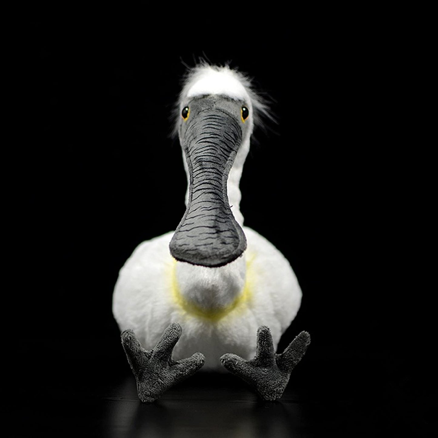 Simulation Spoonbill Plush Toy, White Real Life Ibis Bird Simulation Plush Toys