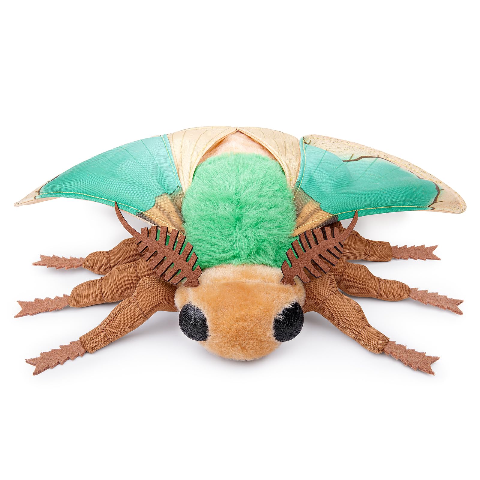 Green Moth Plush Toy, Lifelike Green Moth Stuffed Animals