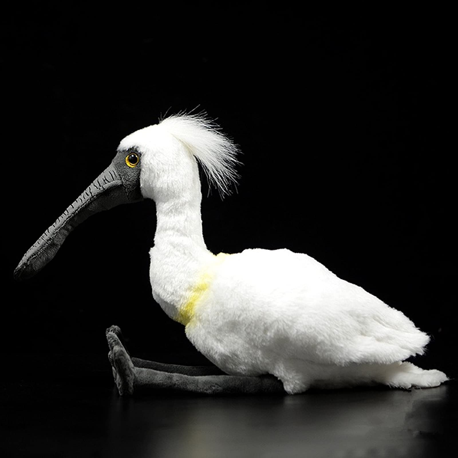 Simulation Spoonbill Plush Toy, White Real Life Ibis Bird Simulation Plush Toys