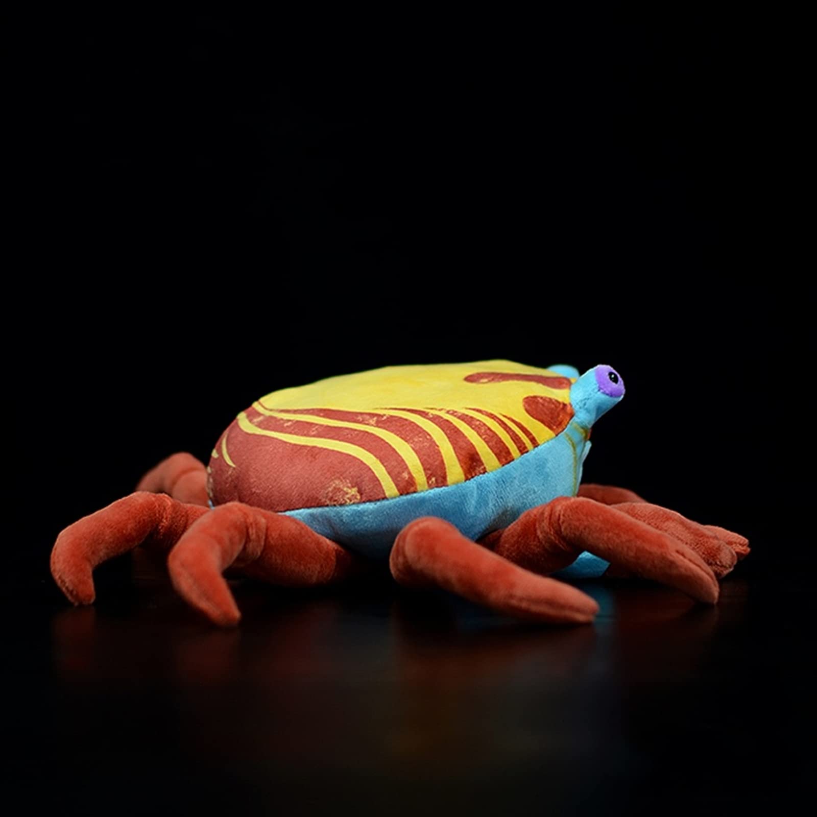 Simulation Red Crab Plush Toy, Lifelike Ocean Redstone Crab Stuffed Animal Cute Plushie Toys