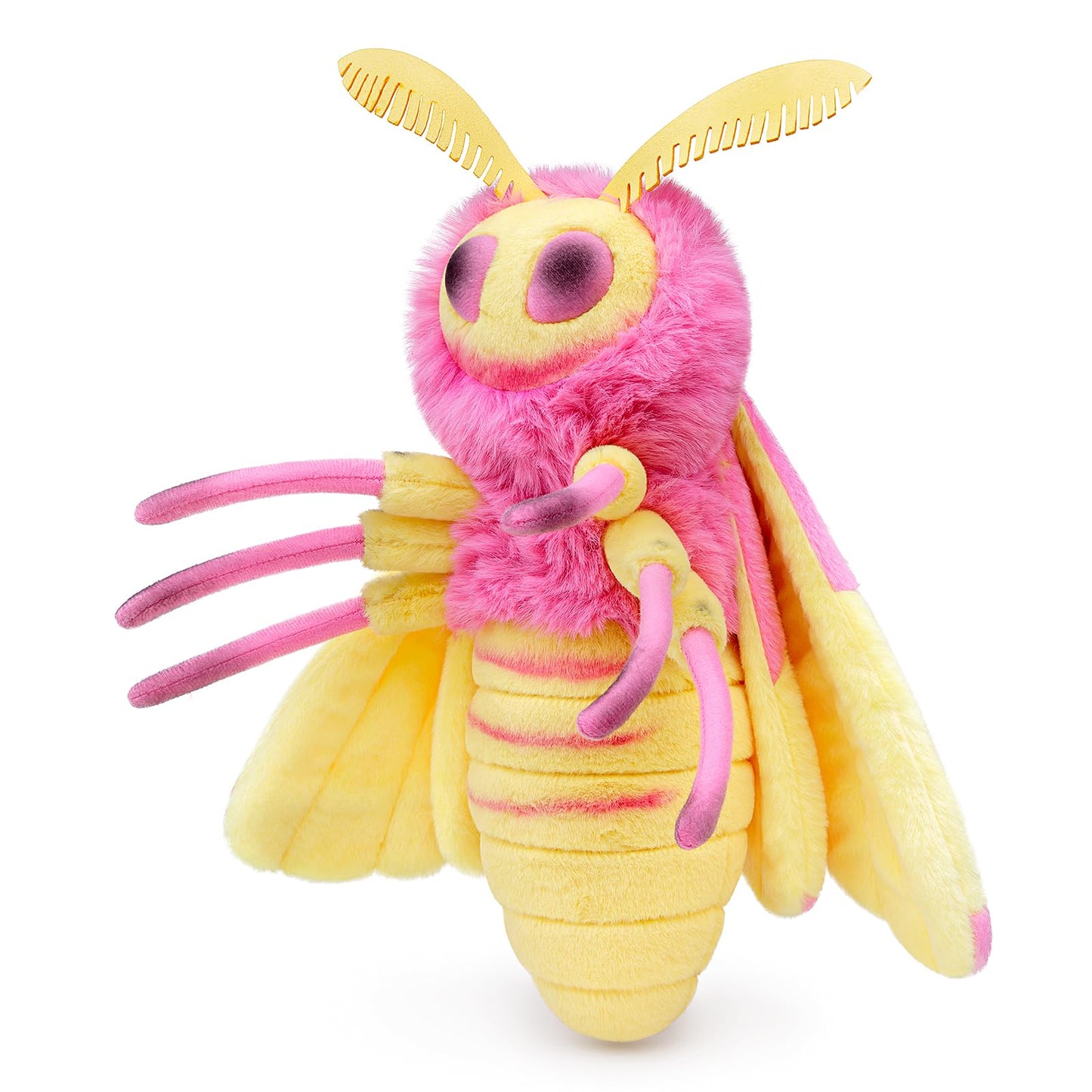 Rosy Maple Moth Stuffed Animal Moth Plush Pillow Toy, Funny Mothman Pillow Throw 12in