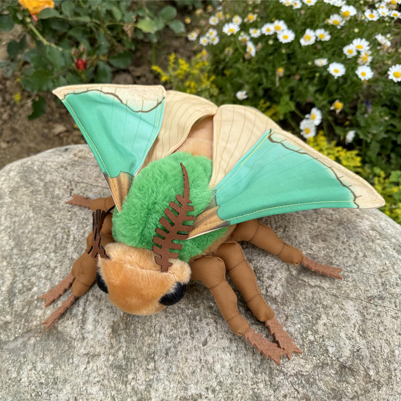 Green Moth Plush Toy, Lifelike Green Moth Stuffed Animals