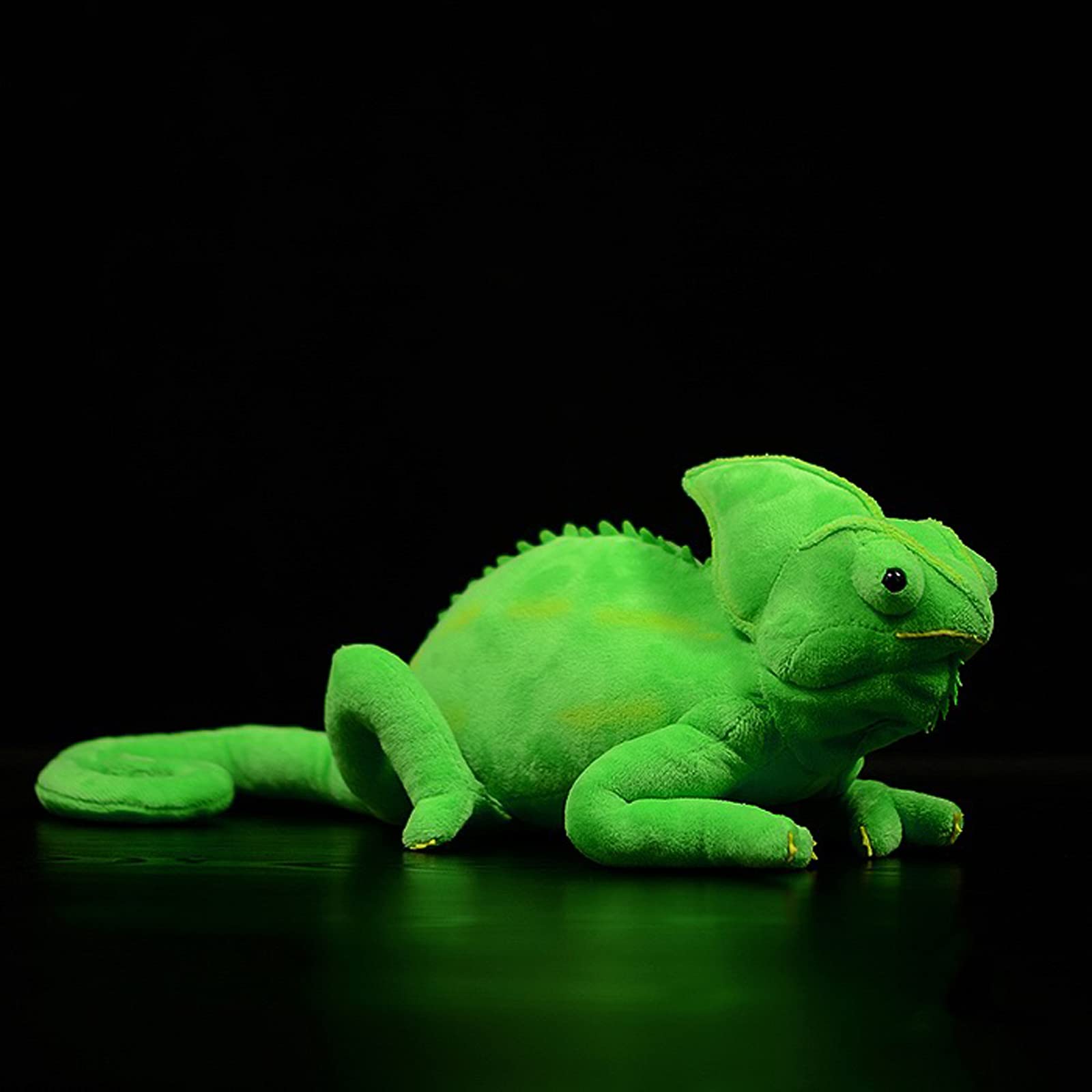Stuffed Animal Chameleon Plush Toy, Green Stuffed Toys Realistic Chameleon, Gifts for Kids