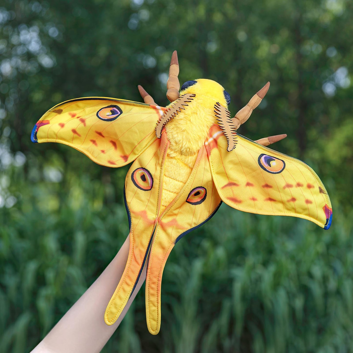 Comet Moth Plush Toy, Lifelike Comet Luna Moth Stuffed Animals