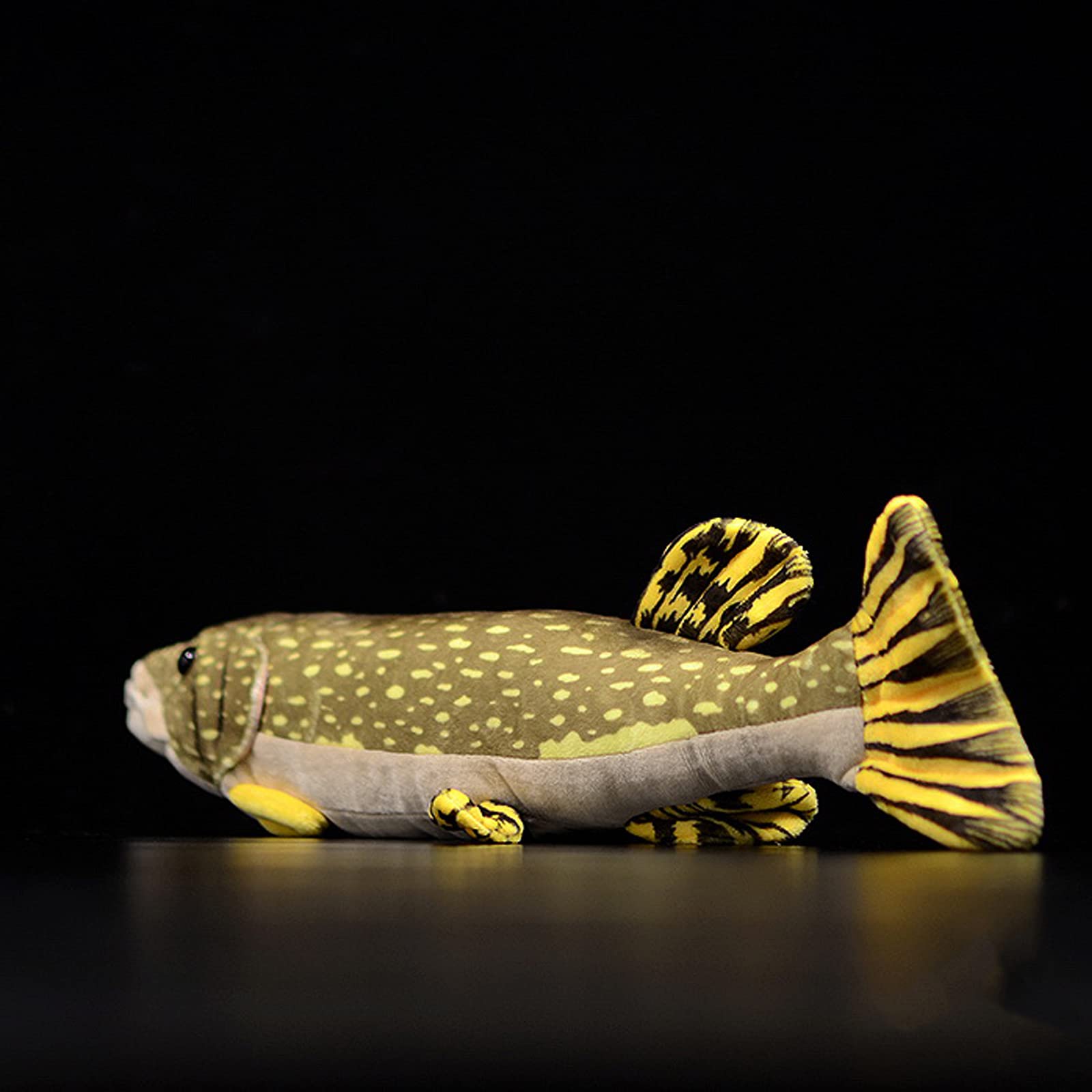 Northern Pike Fish Plush Toy, Simulation Lifelike Depth Ocean Stuffed Animals Pike Plushie Toys
