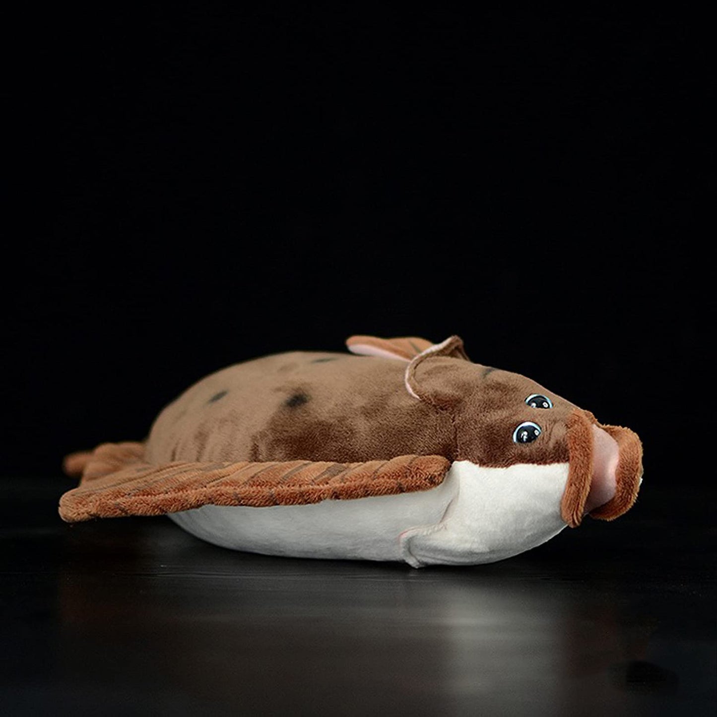 Flounder Plush Toy, Simulation Grey Lifelike Cute Flatfish Stuffed Animals Toys