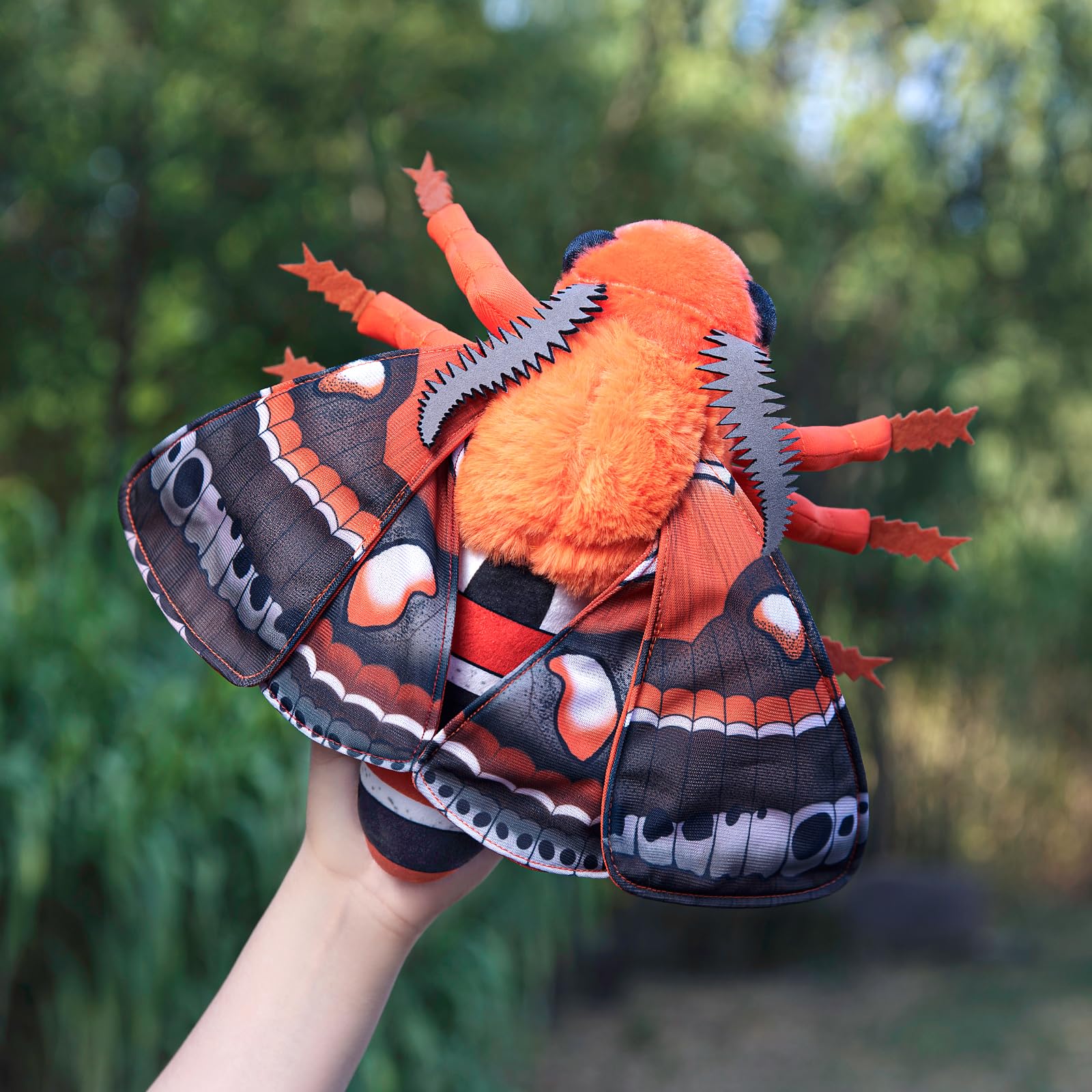 Cecropia Moth Plush Toy, Lifelike Robin Moth Stuffed Animals