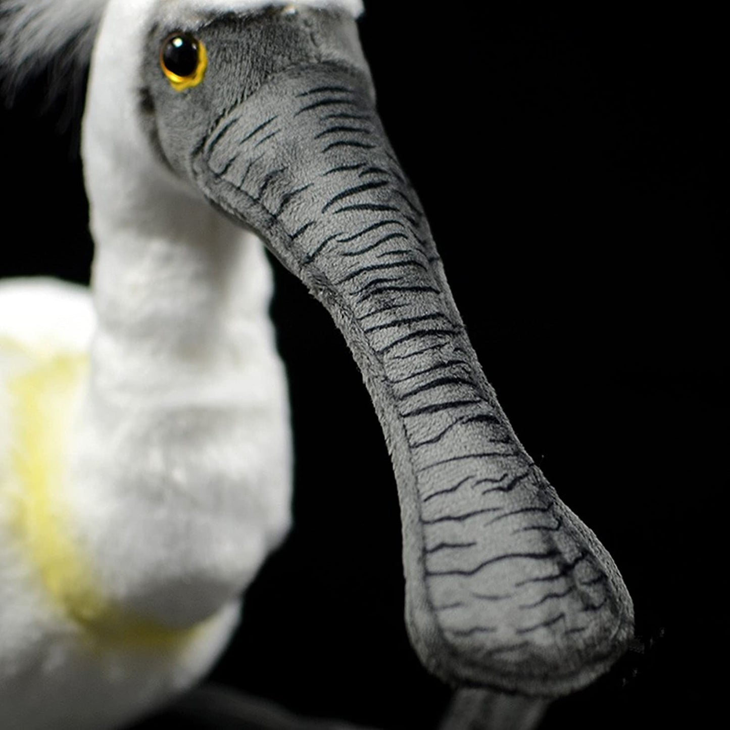 Simulation Spoonbill Plush Toy, White Real Life Ibis Bird Simulation Plush Toys