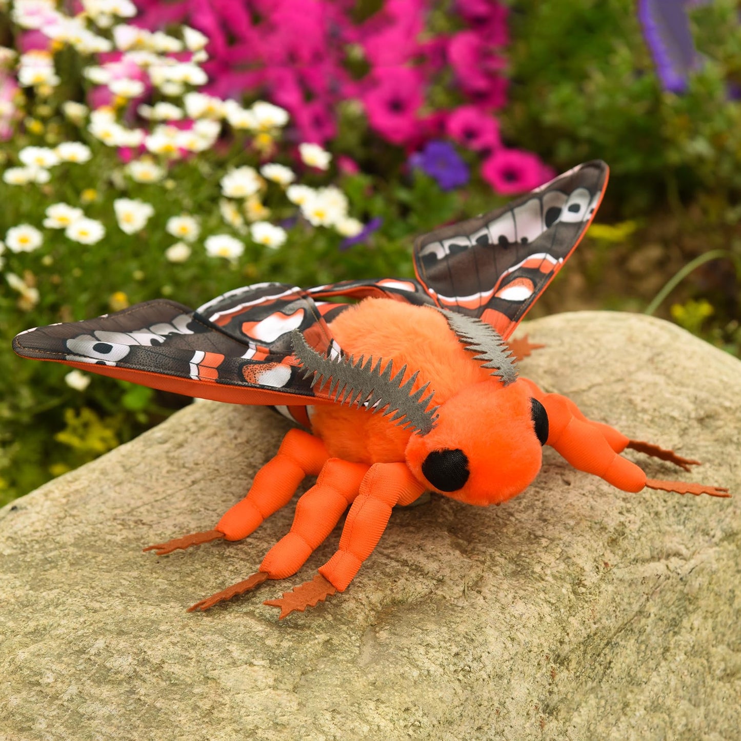 Cecropia Moth Plush Toy, Lifelike Robin Moth Stuffed Animals