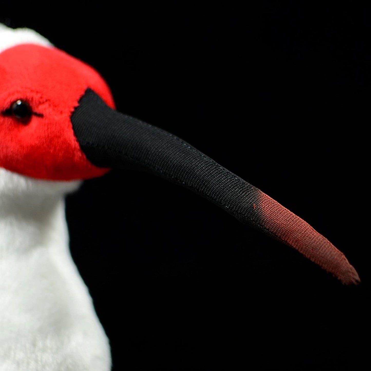 Simulation Crested Ibis Plush Toy, Red Realistic Ibis Bird Simulation Plush Toys