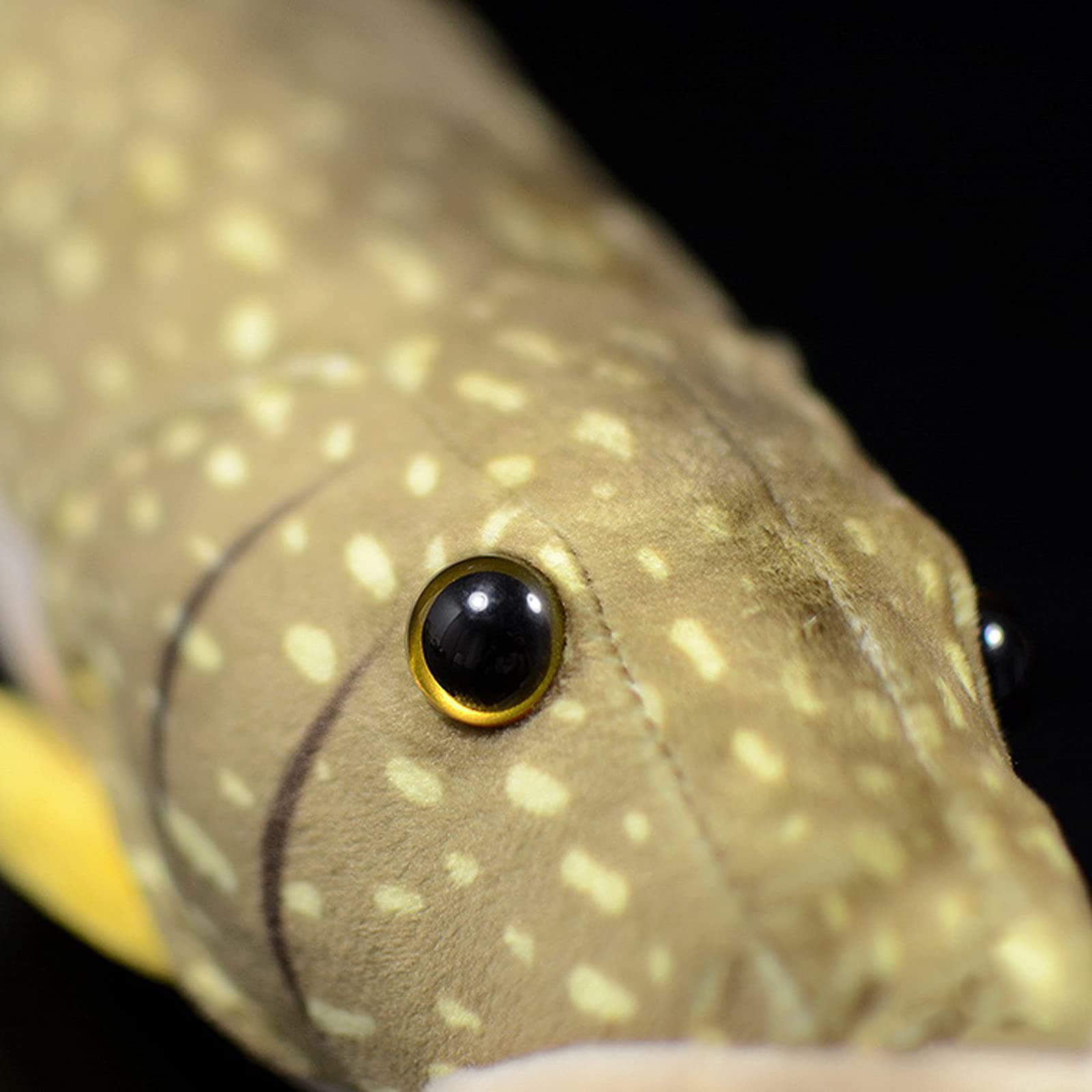 Northern Pike Fish Plush Toy, Simulation Lifelike Depth Ocean Stuffed Animals Pike Plushie Toys