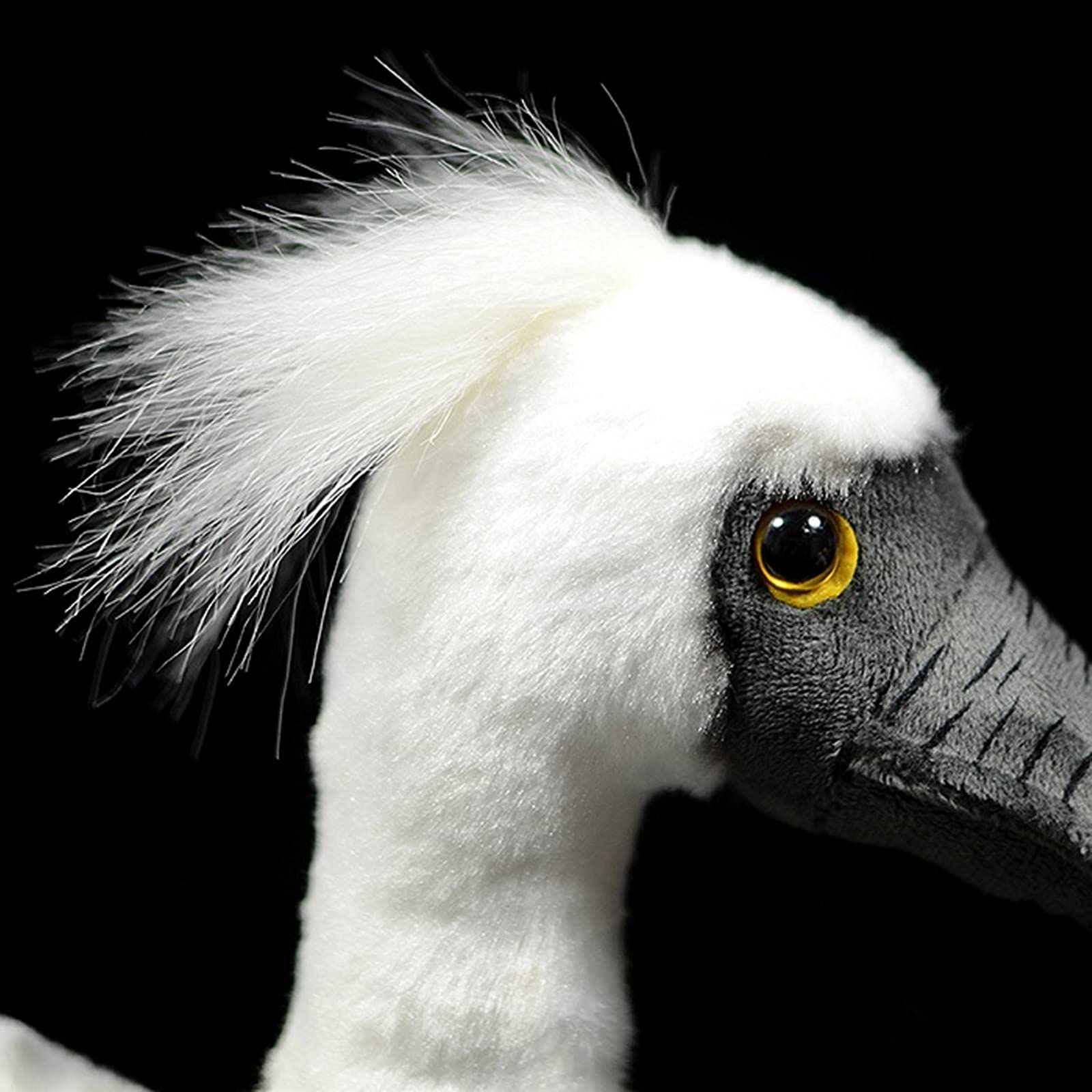Simulation Spoonbill Plush Toy, White Real Life Ibis Bird Simulation Plush Toys