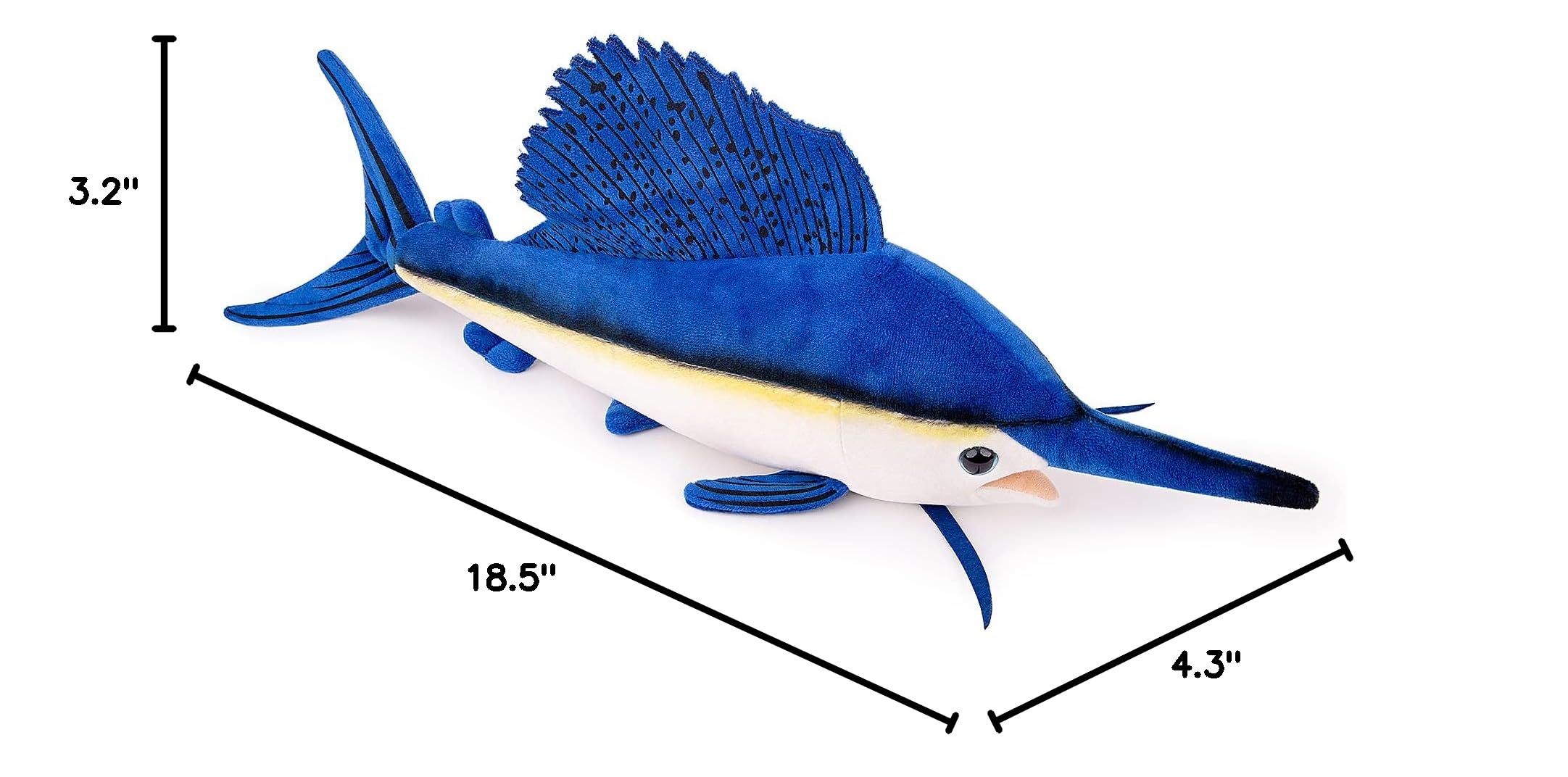Simulation Swordfish Sailfish and Marlin Stuffed Plush Toy
