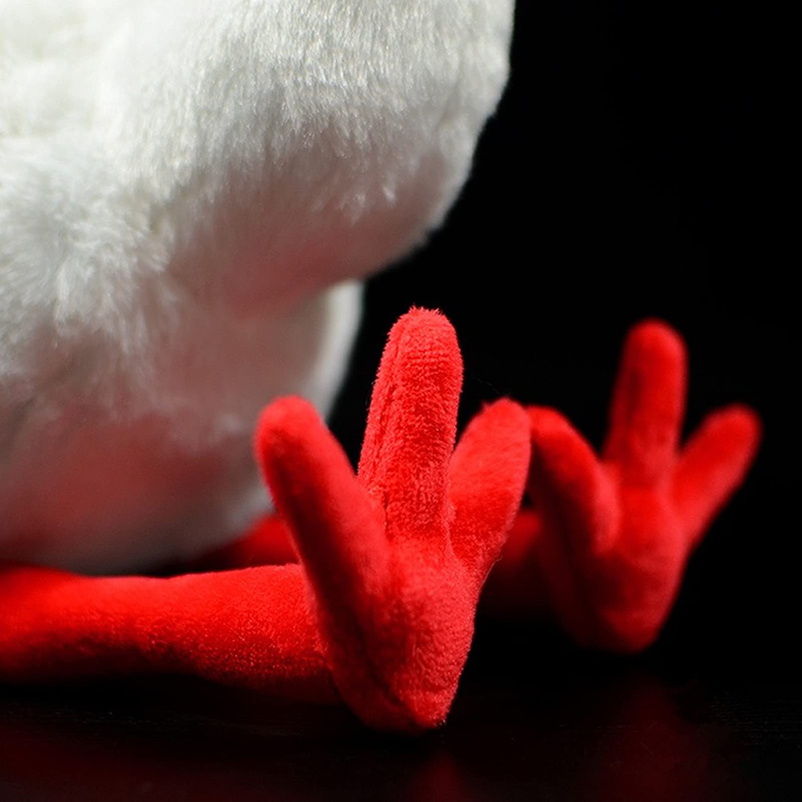 Simulation Crested Ibis Plush Toy, Red Realistic Ibis Bird Simulation Plush Toys