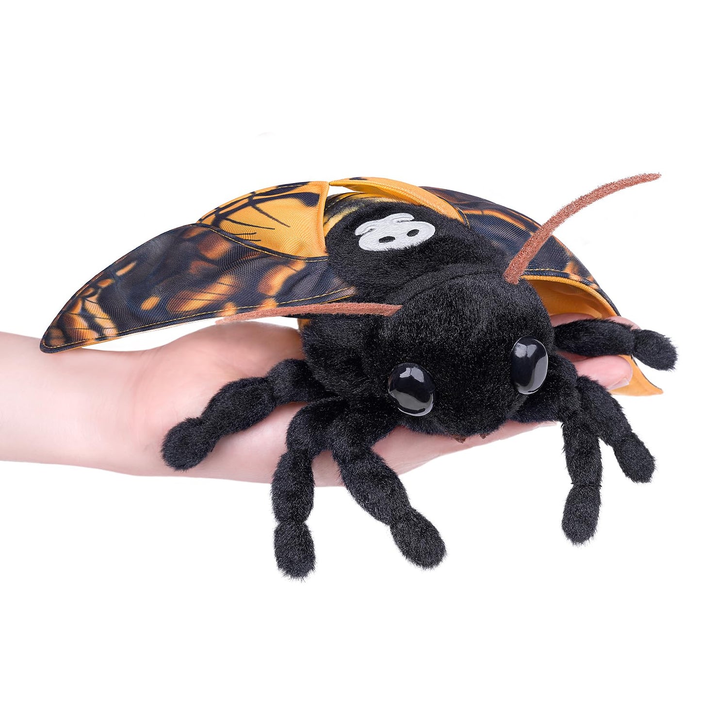 Little Silk Moth Plush Toy - Realistic Silk Moths Stuffed Animal Keychain Toys, Cute Plushie Figure as Gift for Your Friends