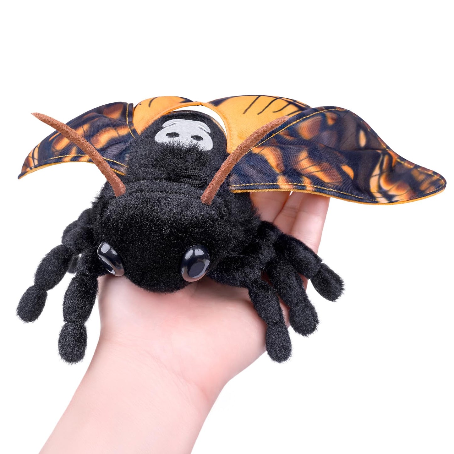 Little Silk Moth Plush Toy - Realistic Silk Moths Stuffed Animal Keychain Toys, Cute Plushie Figure as Gift for Your Friends