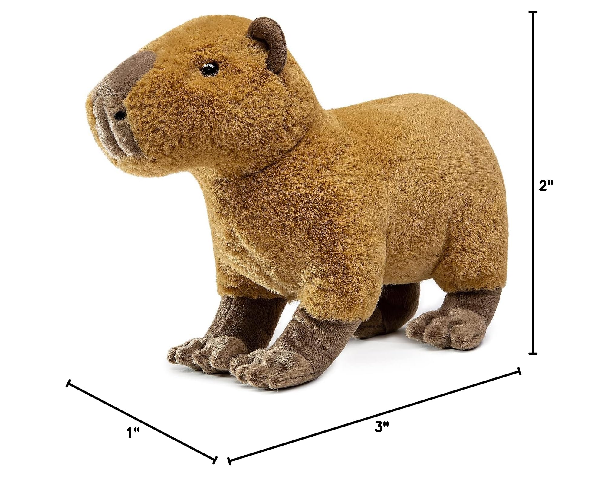 Capybara Plush Toy, Lifelike Soft Rodent Capybara Stuffed Animals