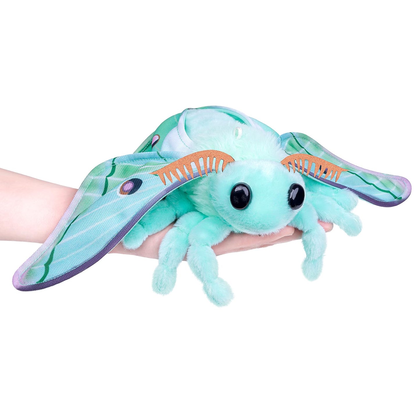 Little Silk Moth Plush Toy - Realistic Silk Moths Stuffed Animal Keychain Toys, Cute Plushie Figure as Gift for Your Friends