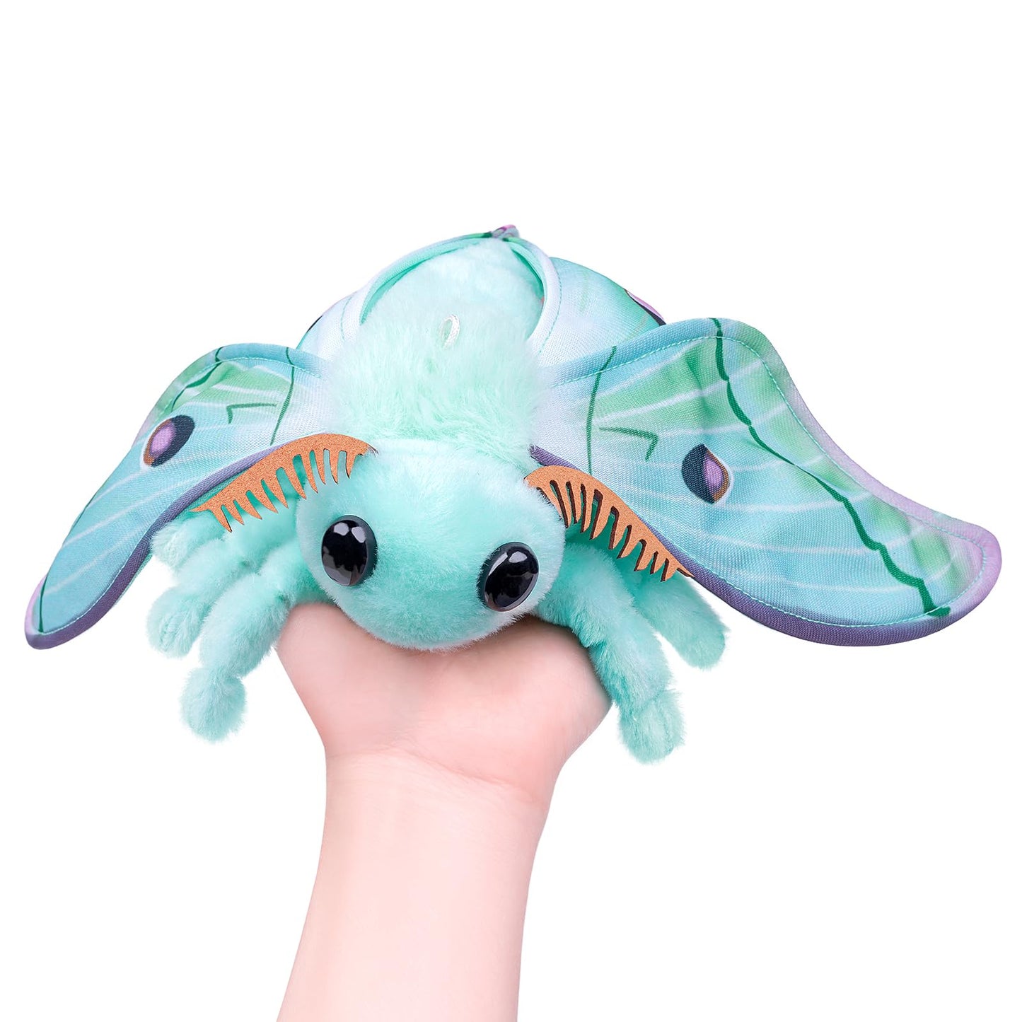 Little Silk Moth Plush Toy - Realistic Silk Moths Stuffed Animal Keychain Toys, Cute Plushie Figure as Gift for Your Friends