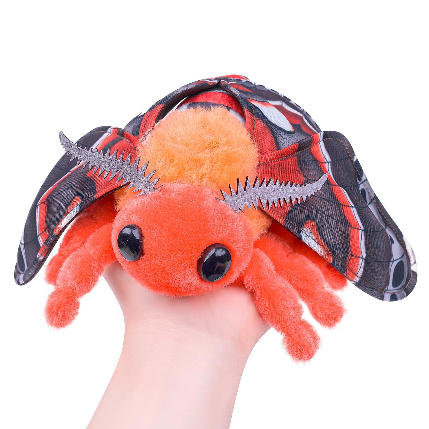Little Silk Moth Plush Toy - Realistic Silk Moths Stuffed Animal Keychain Toys, Cute Plushie Figure as Gift for Your Friends