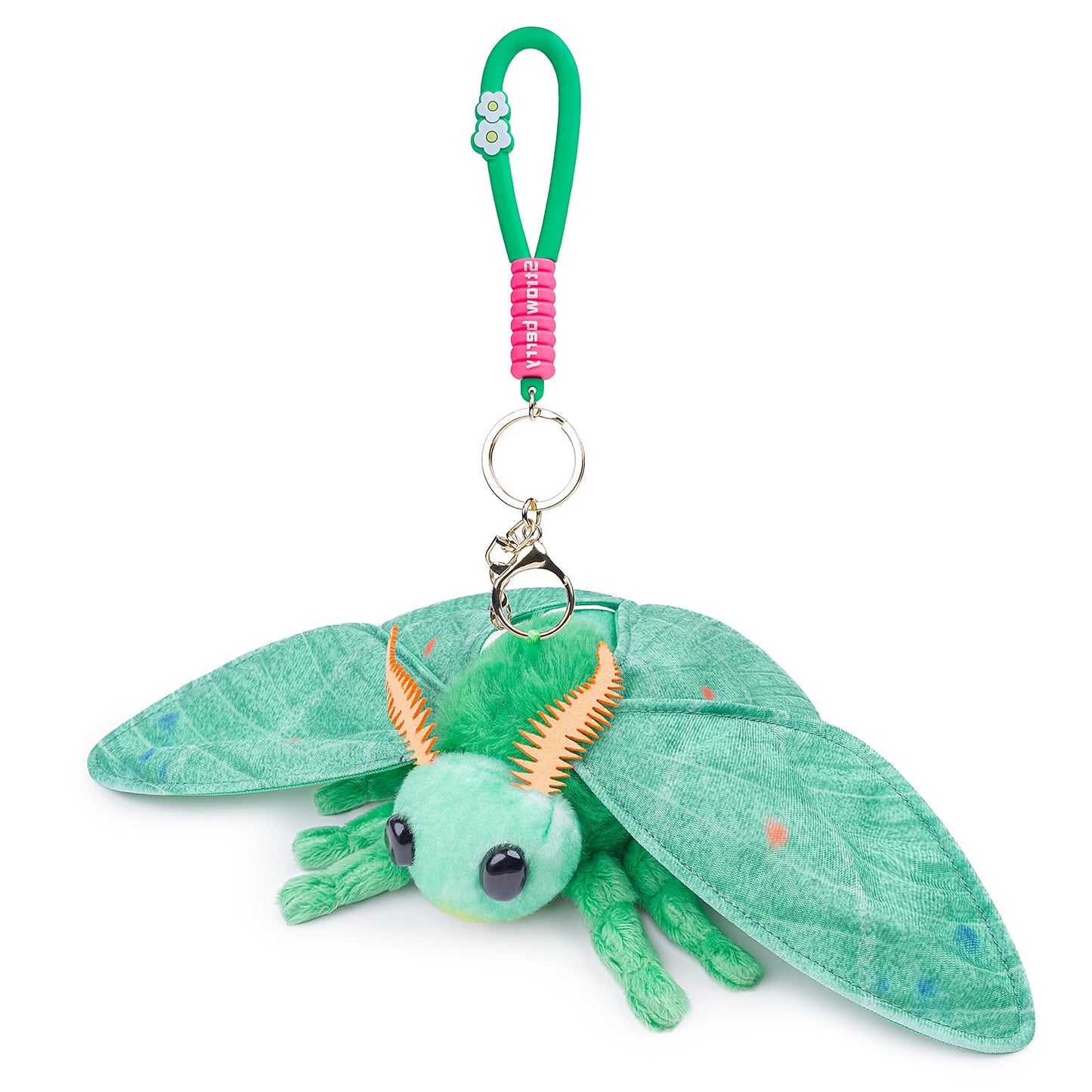 Little Silk Moth Plush Toy - Realistic Silk Moths Stuffed Animal Keychain Toys, Cute Plushie Figure as Gift for Your Friends