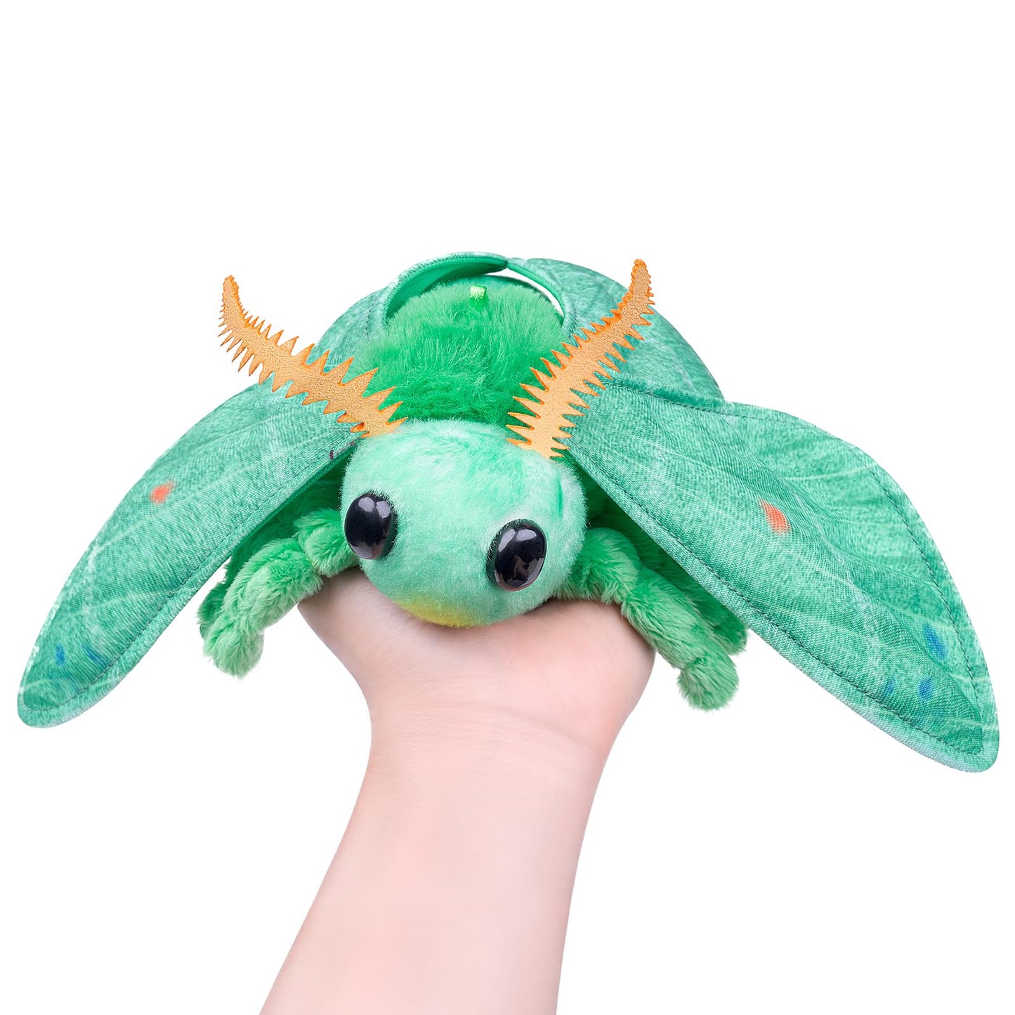 Little Silk Moth Plush Toy - Realistic Silk Moths Stuffed Animal Keychain Toys, Cute Plushie Figure as Gift for Your Friends