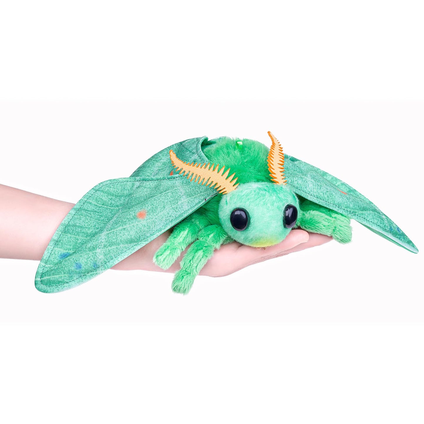 Little Silk Moth Plush Toy - Realistic Silk Moths Stuffed Animal Keychain Toys, Cute Plushie Figure as Gift for Your Friends