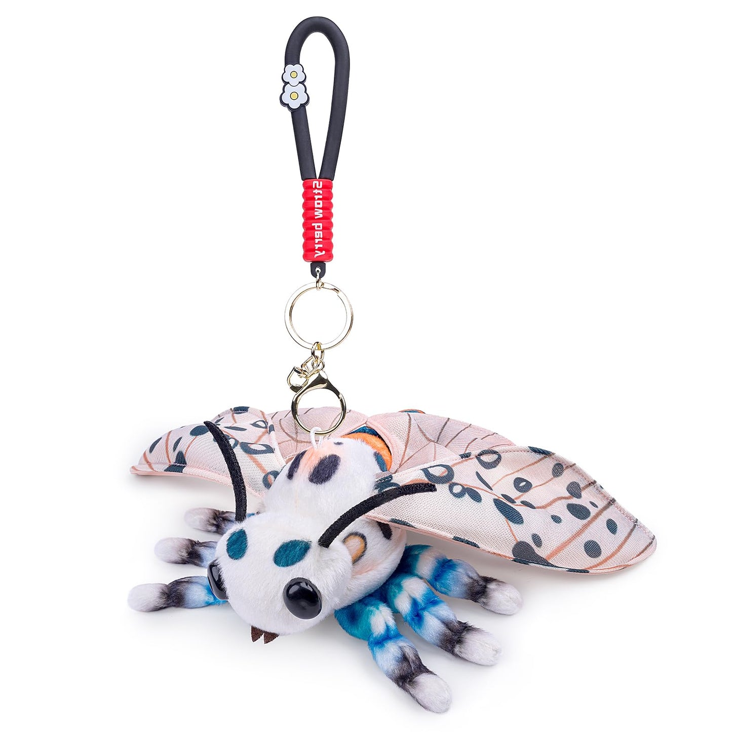 Little Silk Moth Plush Toy - Realistic Silk Moths Stuffed Animal Keychain Toys, Cute Plushie Figure as Gift for Your Friends