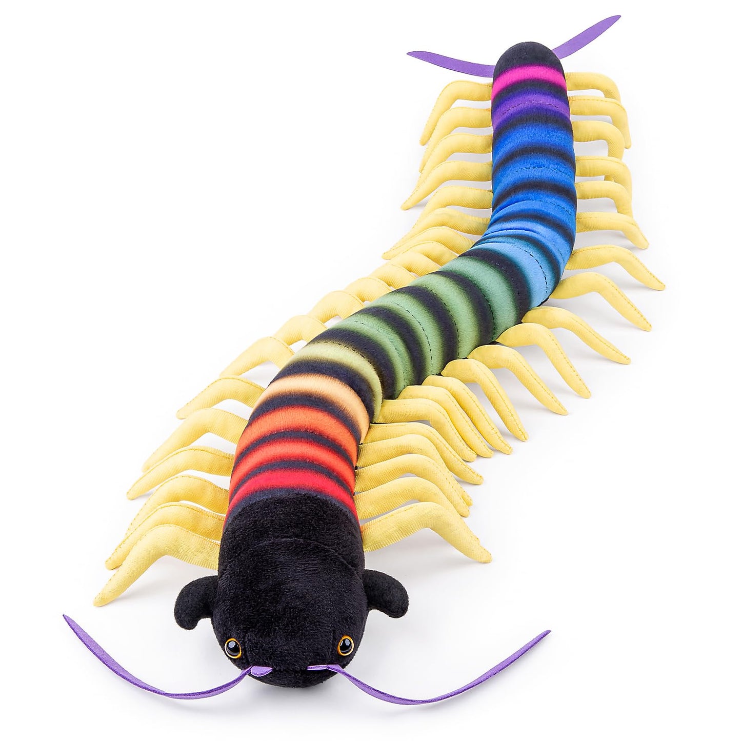 Centipede Plush - Lifelike 24” Centipede Stuffed Animal, Realistic Blue Centipedes Arthropod Insect Plushie, Soft Crustaceans Animals Toys Model Dolls Gifts for Kids