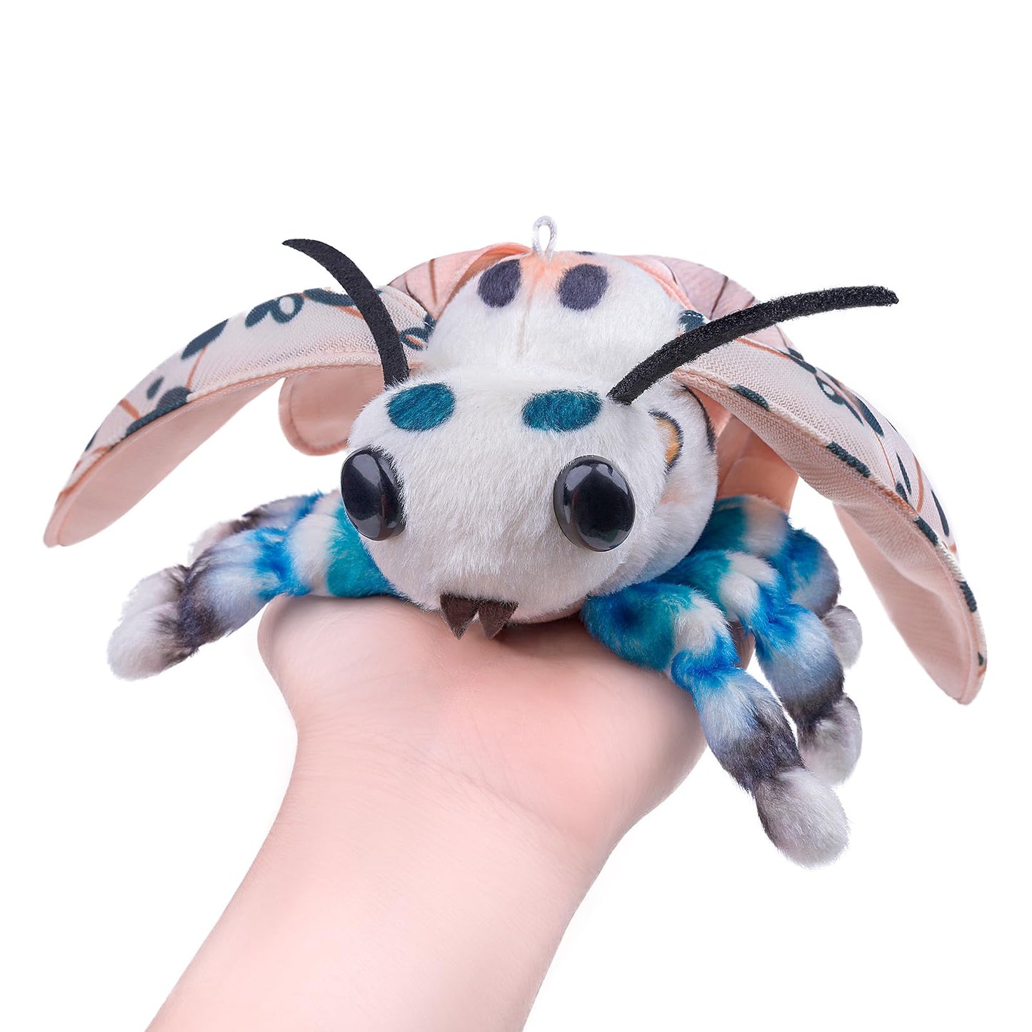 Little Silk Moth Plush Toy - Realistic Silk Moths Stuffed Animal Keychain Toys, Cute Plushie Figure as Gift for Your Friends