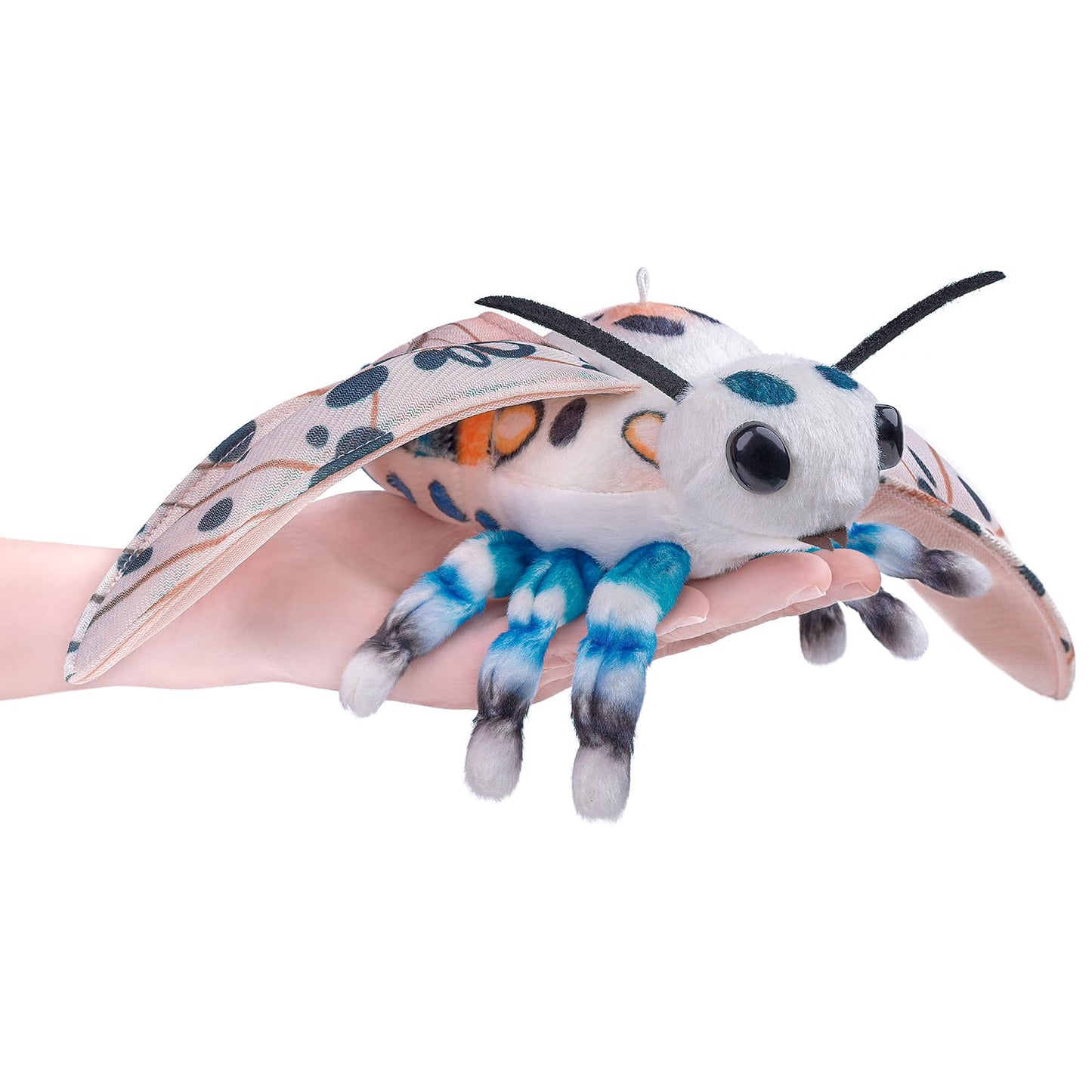 Little Silk Moth Plush Toy - Realistic Silk Moths Stuffed Animal Keychain Toys, Cute Plushie Figure as Gift for Your Friends