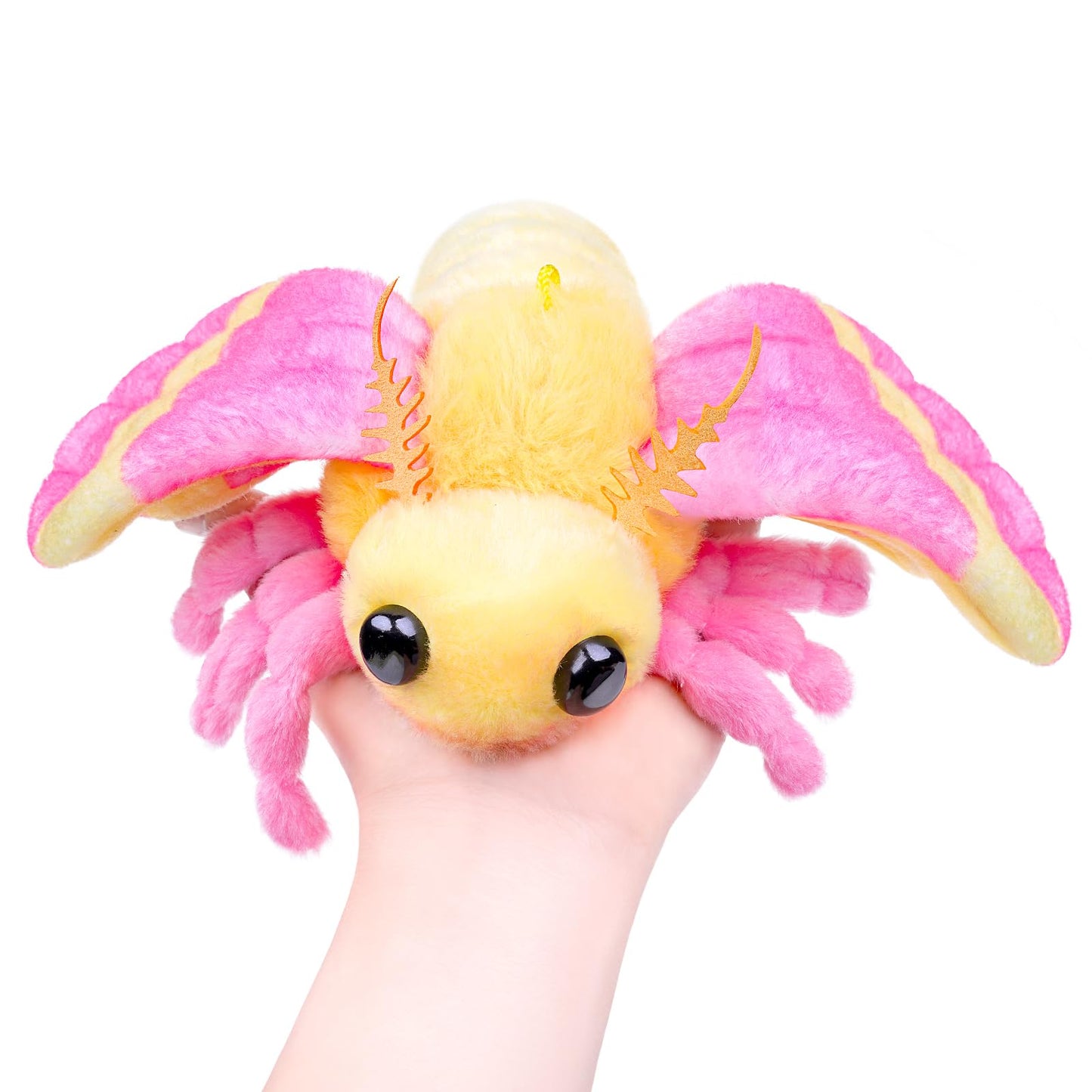 Little Silk Moth Plush Toy - Realistic Silk Moths Stuffed Animal Keychain Toys, Cute Plushie Figure as Gift for Your Friends