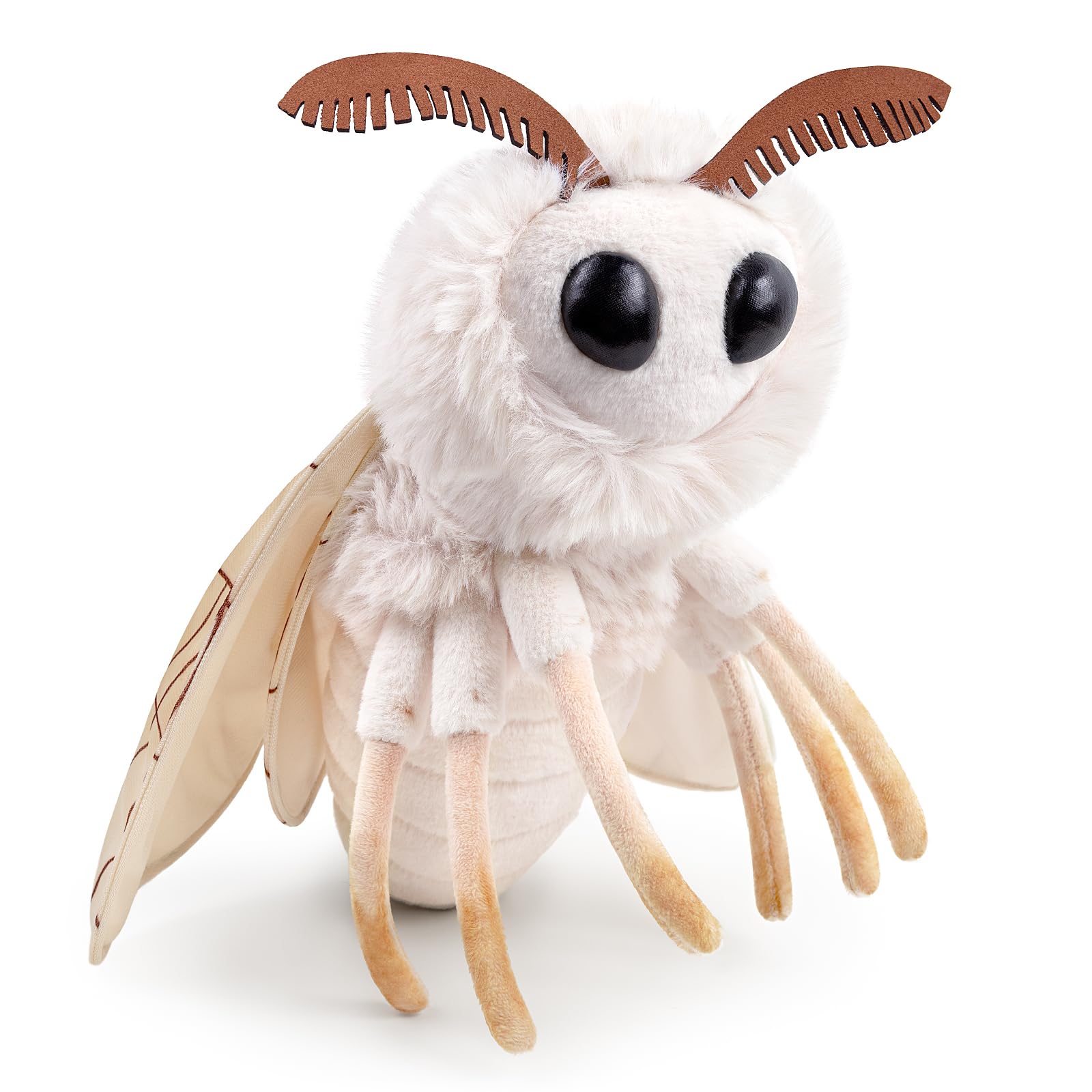 Rosy Maple Moth Stuffed Animal Moth Plush Pillow Toy, Funny Mothman Pillow Throw 12in