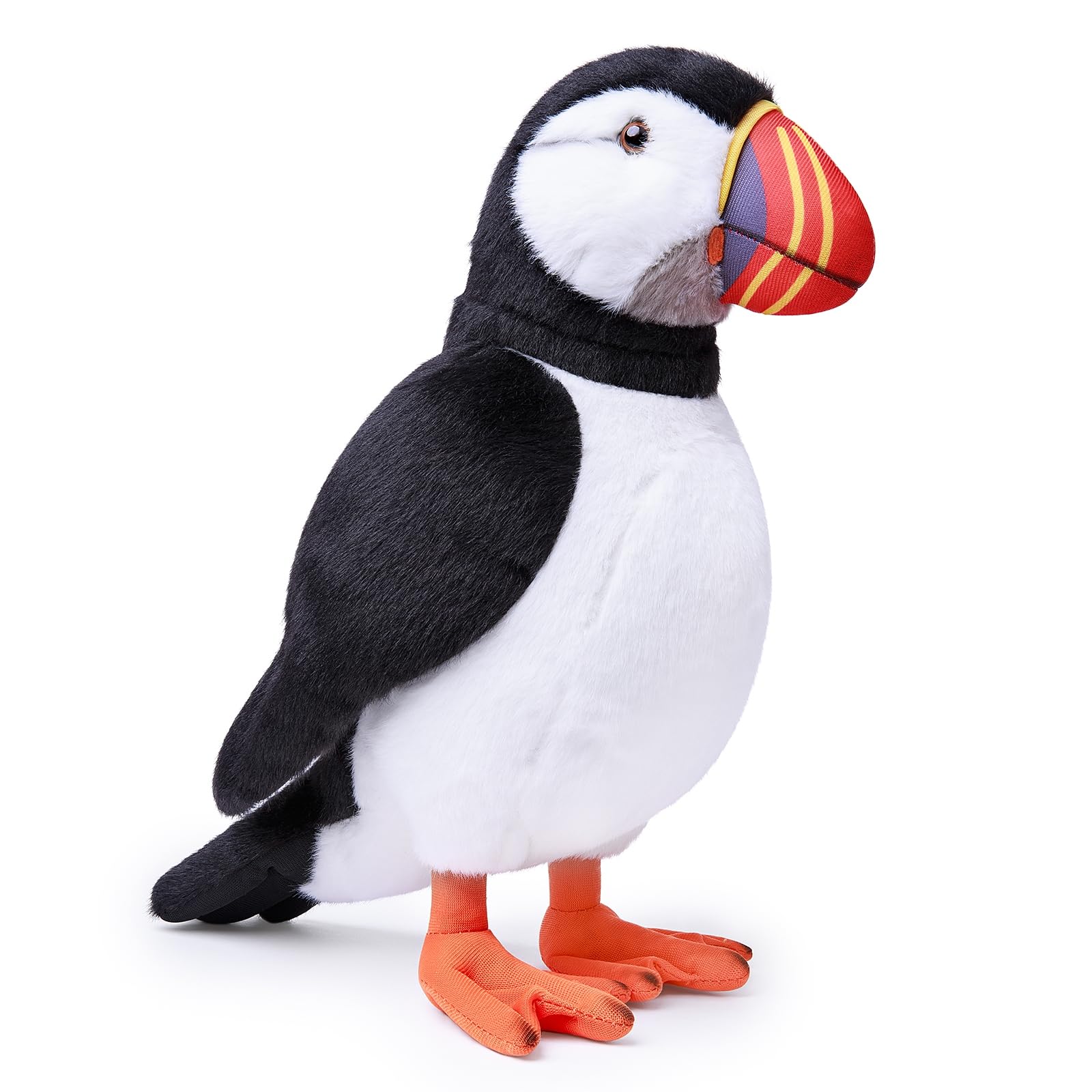 Puffin Plush Toy, Lifelike Puffin Stuffed Animals 11in, Soft Puffin Unique Plushie Toys Model Dolls Collection for Kids
