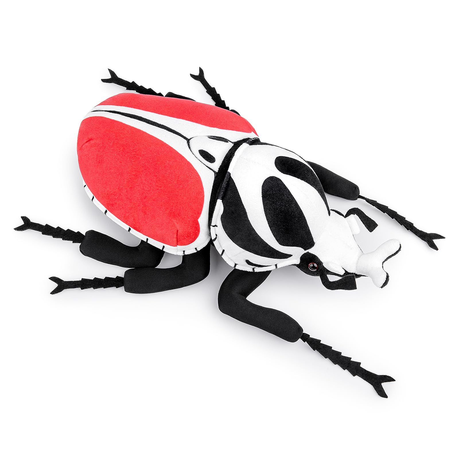 Red Goliath Beetle Plush Toy, Lifelike Red Goliath Beetle Stuffed Animals, Realistic Soft Red Goliath Beetle Plushie Model Toy, Unique Plush Gift Collection for Kids