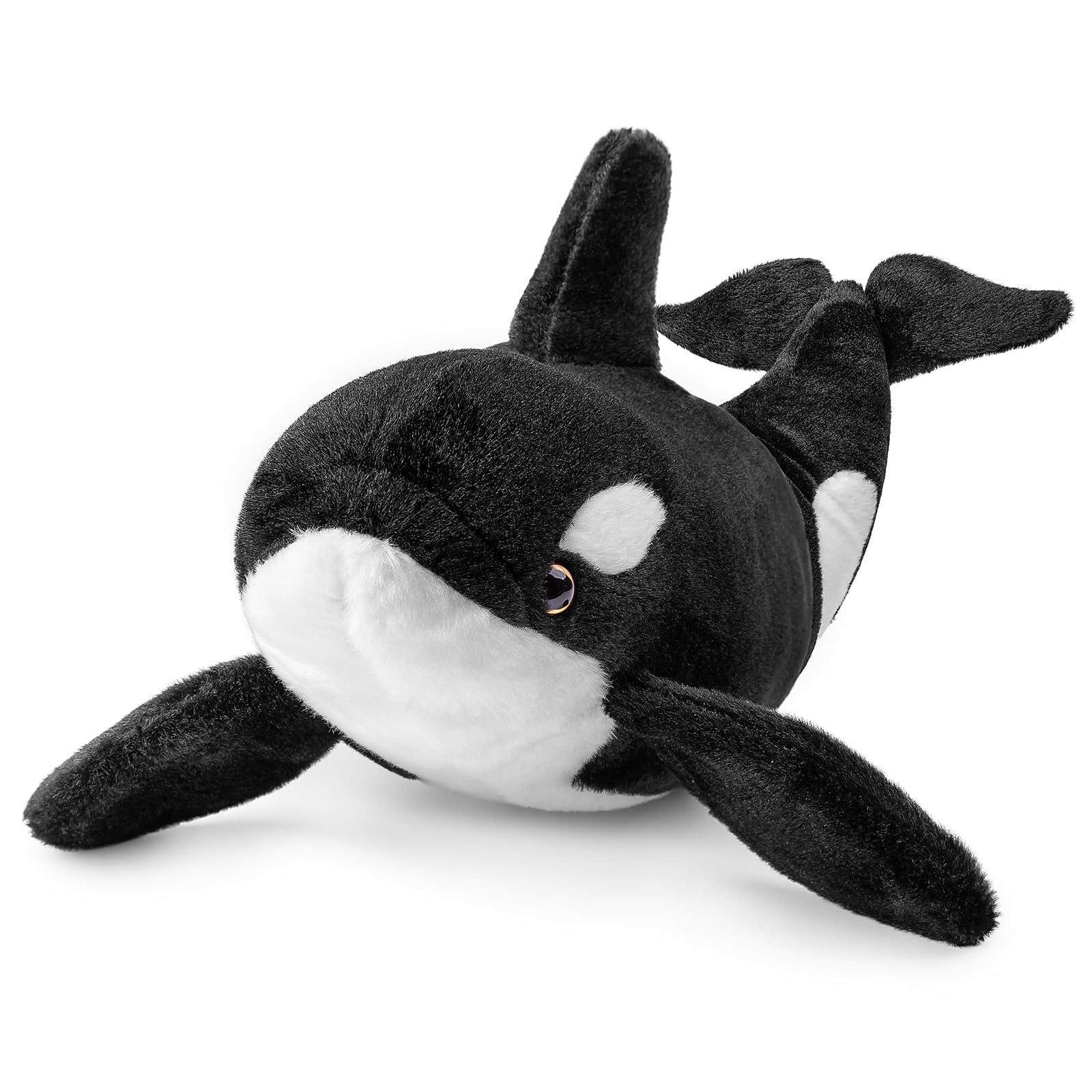 Orca Plush Toy - Realistic Orca Stuffed Animals, Soft Ocean Sea Creatures Orca Sharks Plush Toy Gift Collection for Kids