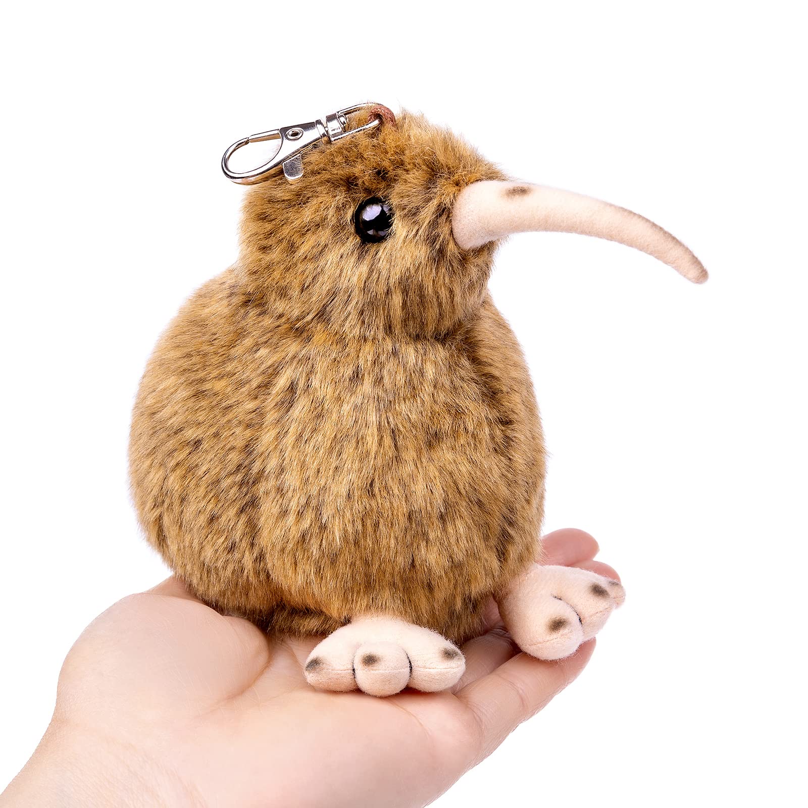 Little Kiwi Bird Plush Toy, Realistic 5inch Brown Kiwi Bird Stuffed Animal