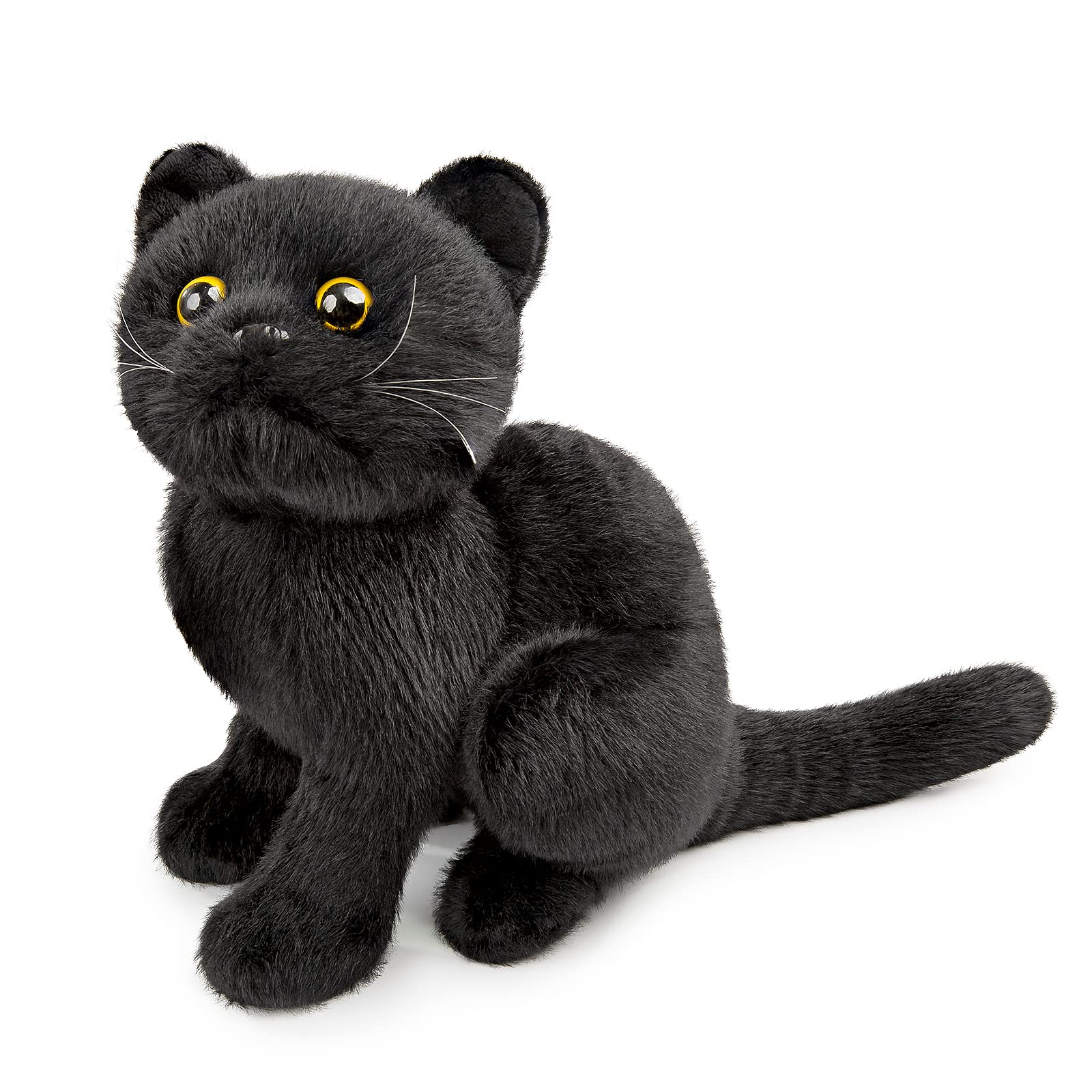 Black Cat Plush, Simulation Black Cat Stuffed Animal, Cute Plush Toy Pet Cat