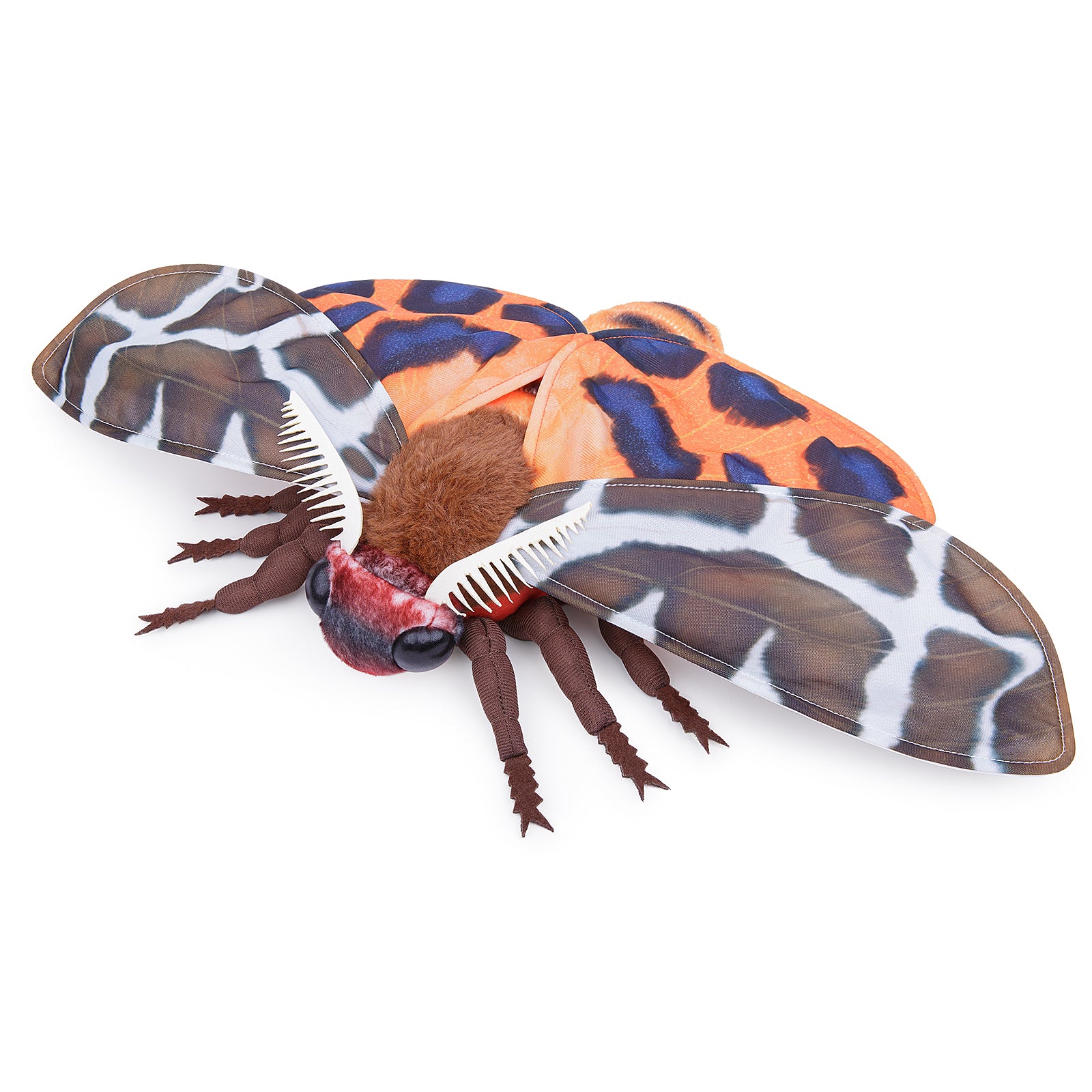 Giant Garden Tiger Moth Plush Toy, Lifelike Garden Tiger Moth Stuffed Animals