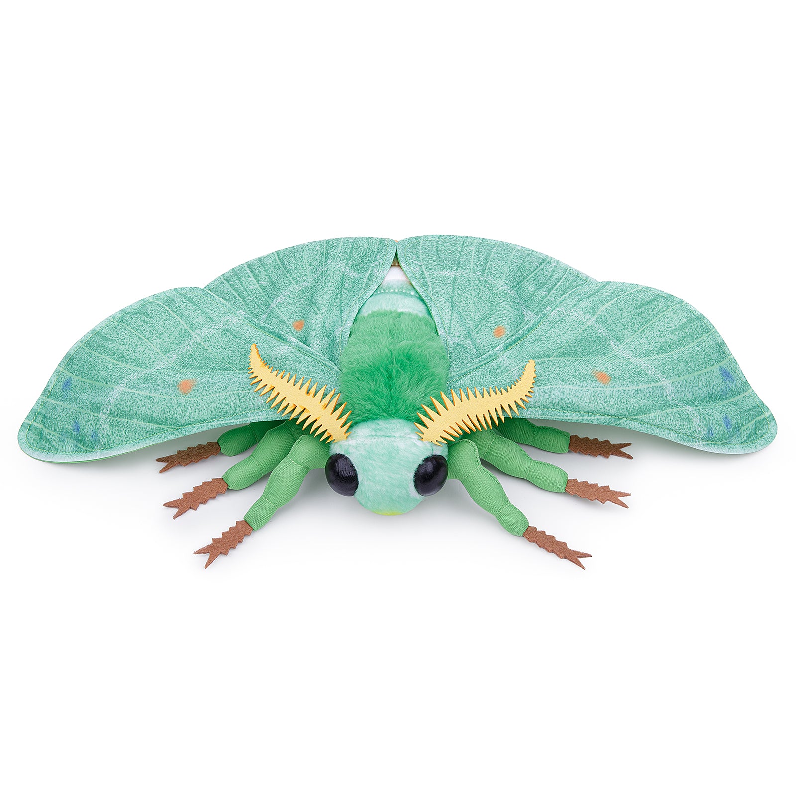 Simulation Emerald Moth Plush Toy, 26in Realistic Emerald Moth Stuffed Animal Children's Toys