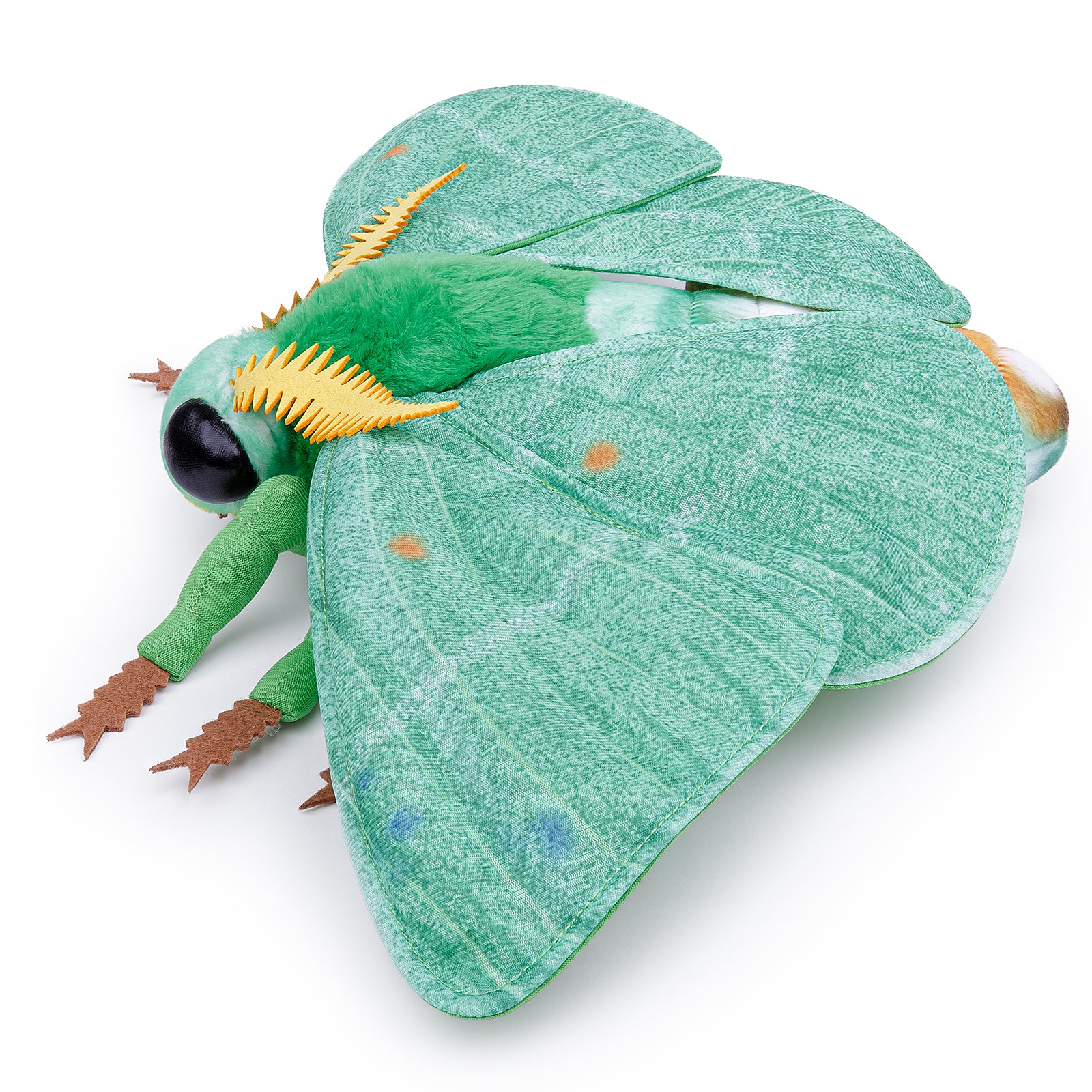 Simulation Emerald Moth Plush Toy, 26in Realistic Emerald Moth Stuffed Animal Children's Toys