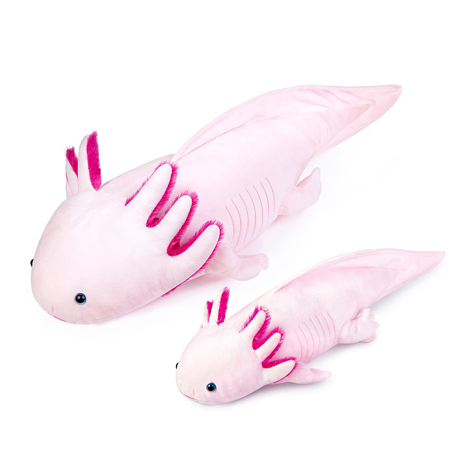 Axolotl Plush - Axolotl Stuffed Animal, Realistic Cute Ambystoma Creepy Amphibians Plush Toys