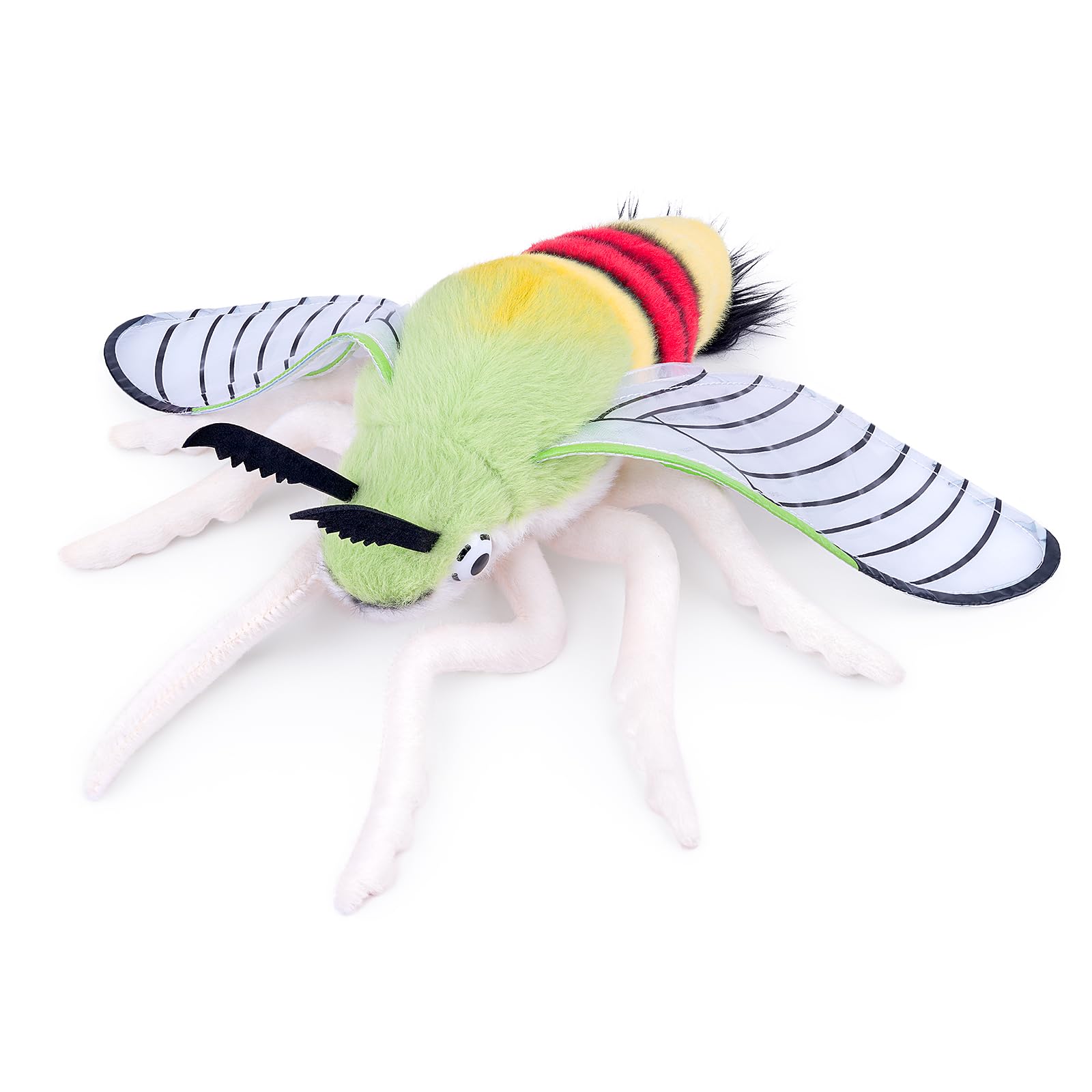 Pellucid Hawk Moth Plush Toy, Lifelike Pellucid Hawk Moth Plush Toy 11in, Soft and Cute Moth Toys, Realistic Design